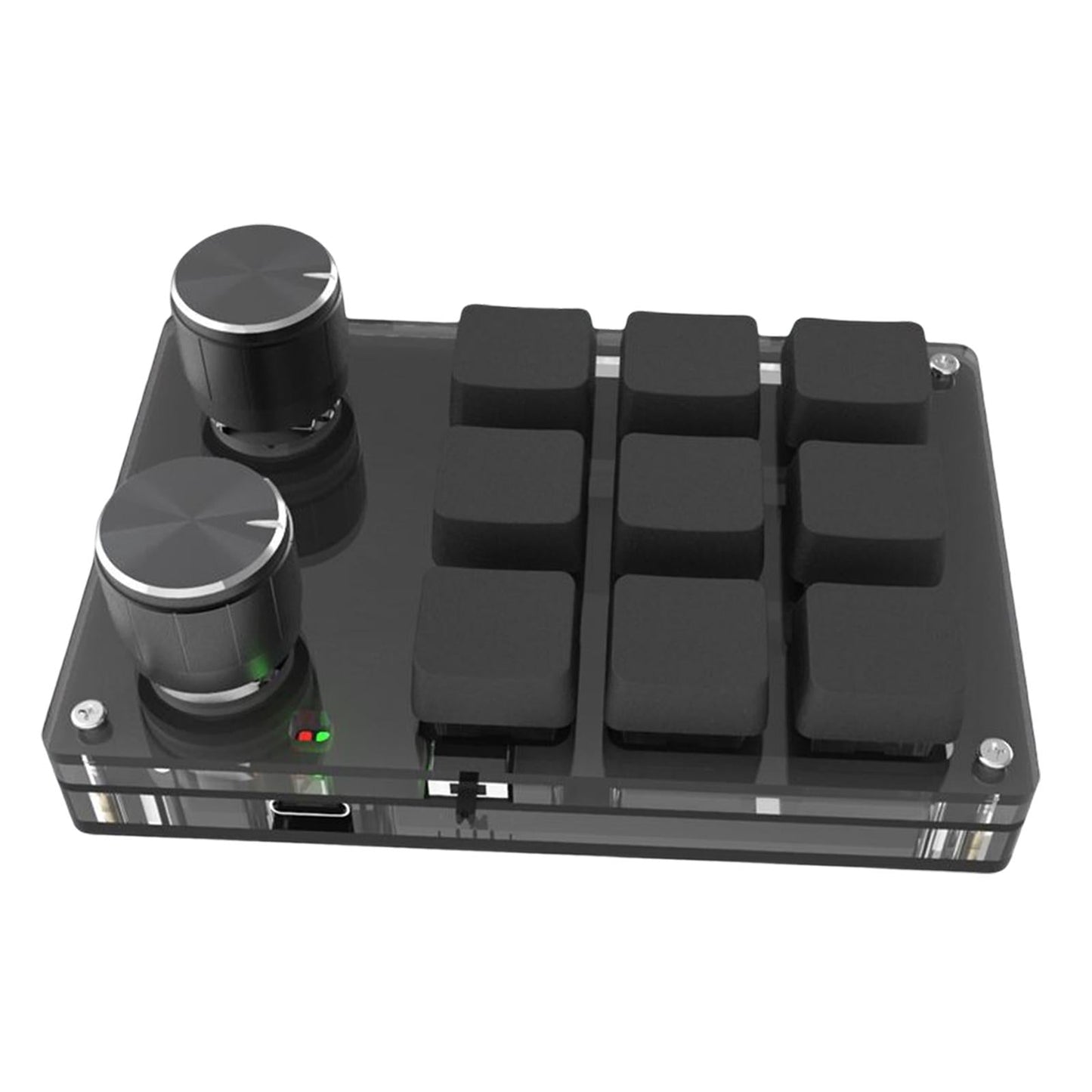 Mini 9-Key Gaming Keyboard Programmable Keys Keypad for Working Gaming Black Blue Switch