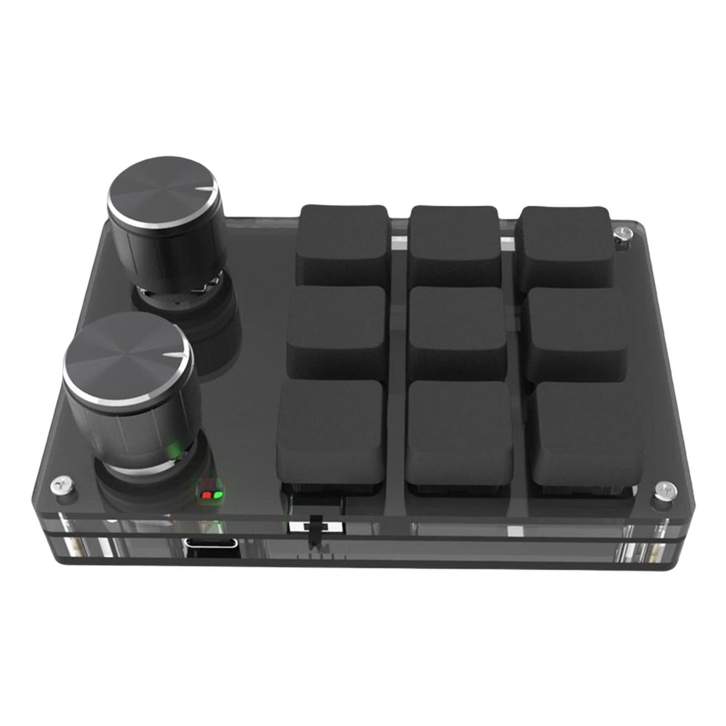 Mini 9-Key Gaming Keyboard Programmable Keys Keypad for Working Gaming Black Blue Switch