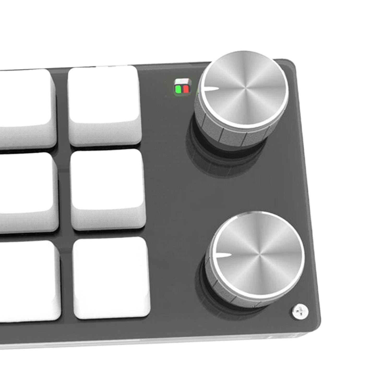 Mini 9-Key Gaming Keyboard Programmable Keys Keypad for Working Gaming White Red Switch