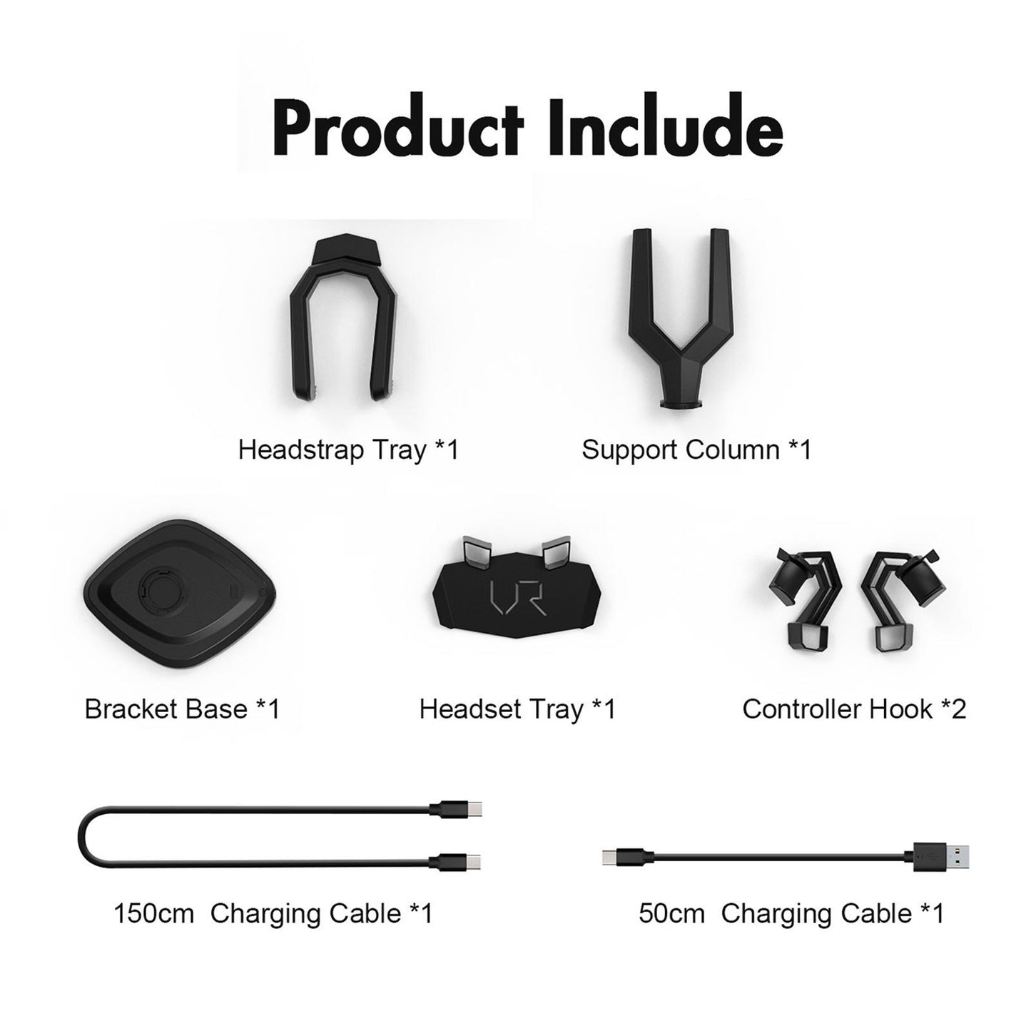 Headset Charging Dock with Atmosphere Light for Quest 2 Touch Controllers