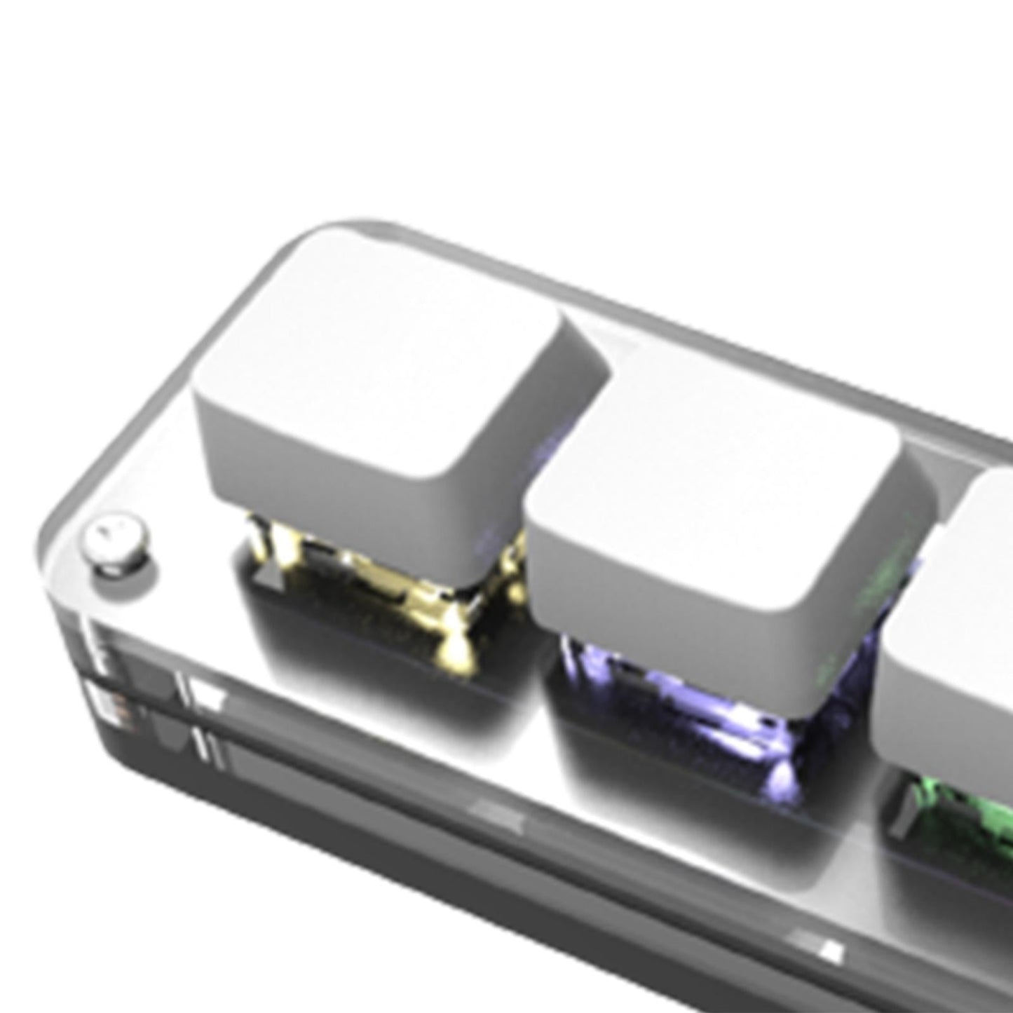 Keyboard Portable RGB LED Replacement OSU 4 Keys for Vista Gaming Drawing White