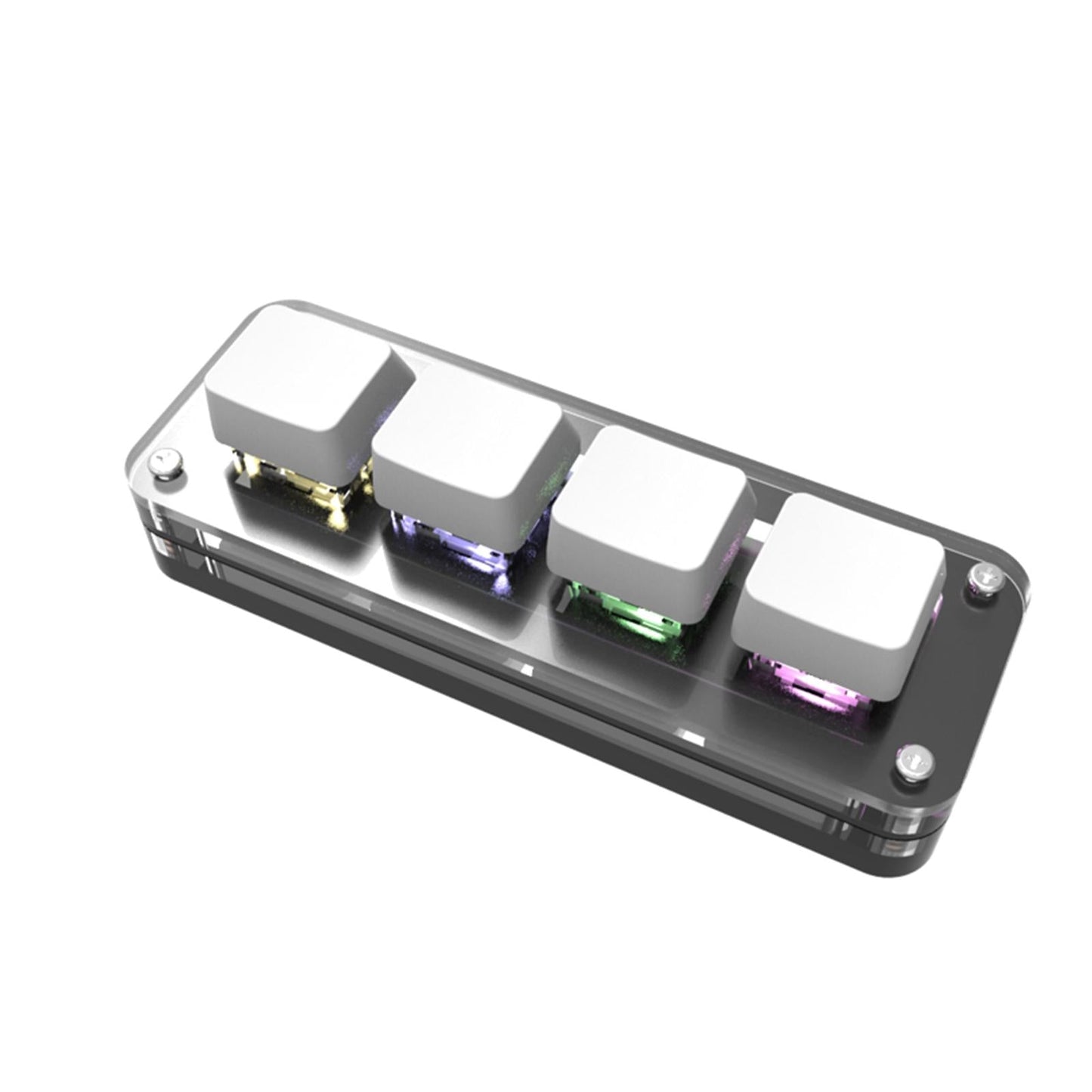 Keyboard Portable RGB LED Replacement OSU 4 Keys for Vista Gaming Drawing White