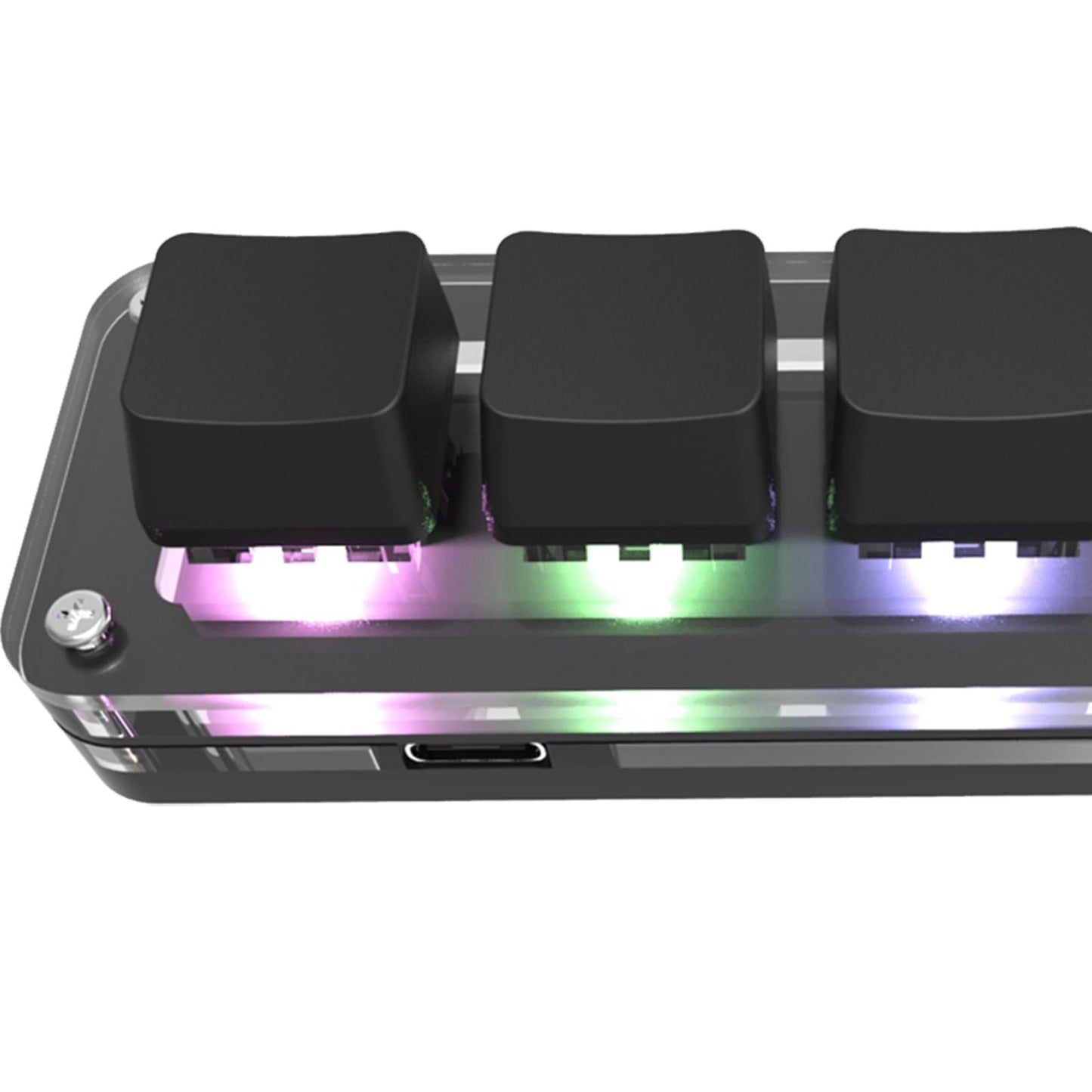 Keyboard Portable RGB LED Replacement OSU 4 Keys for Vista Gaming Drawing Black