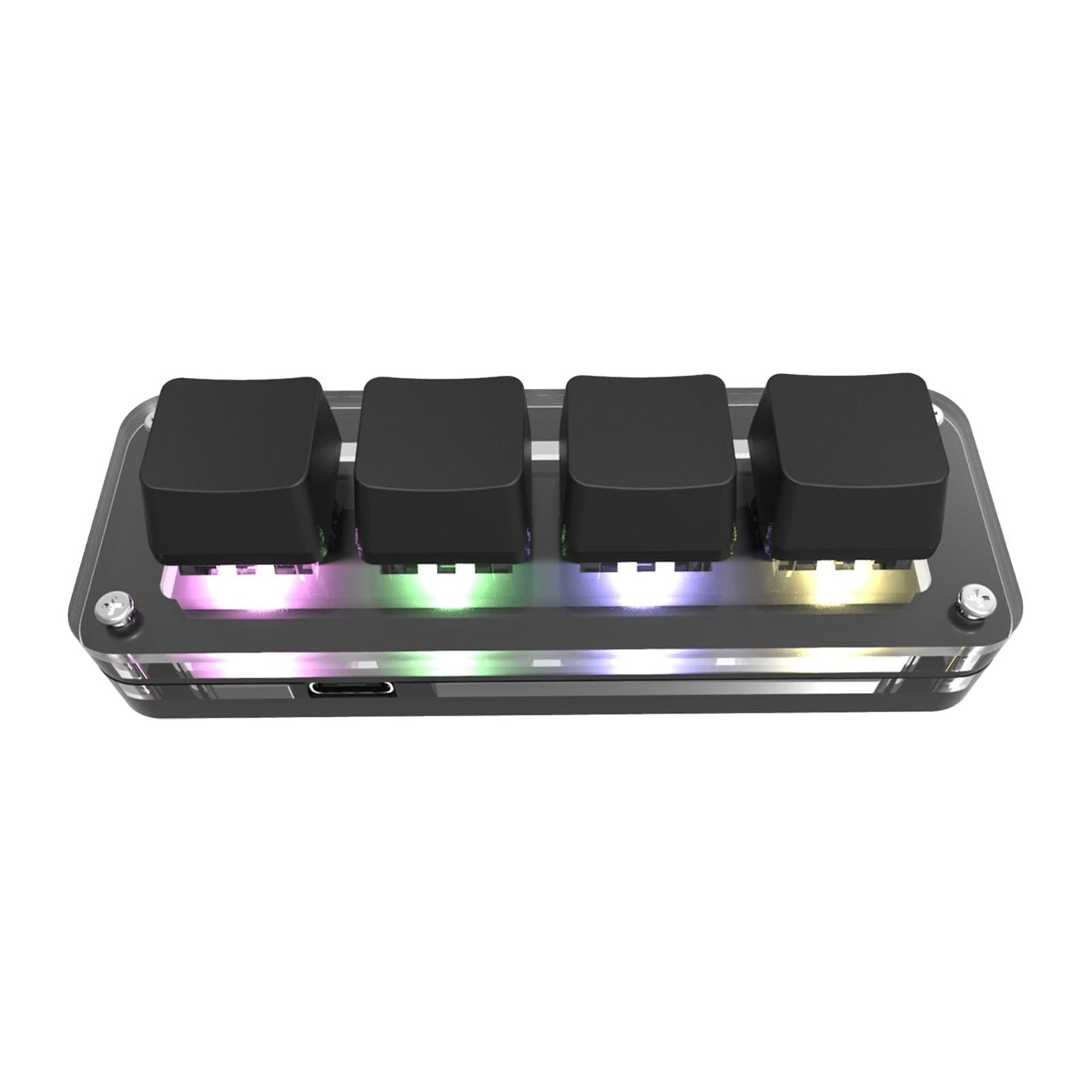 Keyboard Portable RGB LED Replacement OSU 4 Keys for Vista Gaming Drawing Black