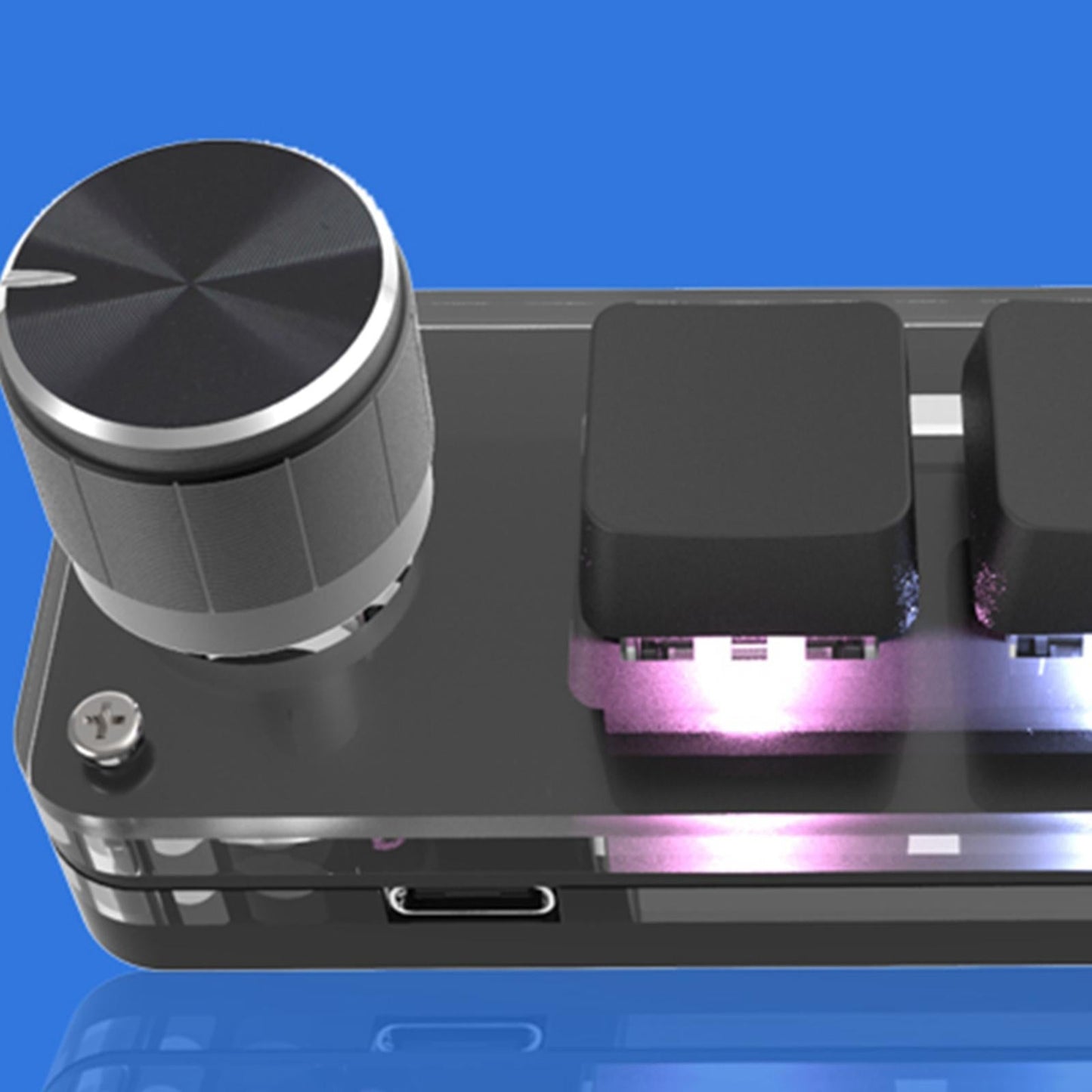 Keyboard Upgrade Parts Portable RGB LED for MacOS Gaming Switch Programming Black