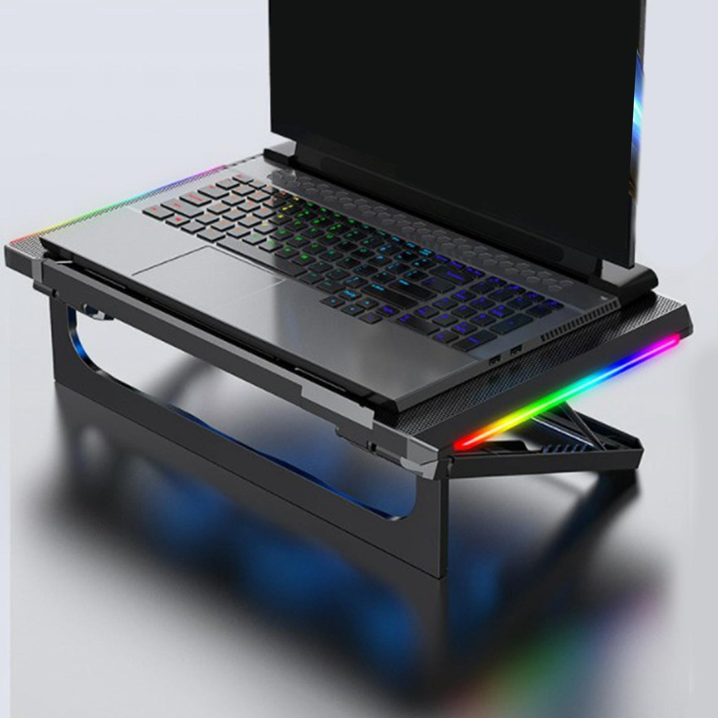 Laptop Cooling Pad Portable 6 Quiet Fans Stable Stand for Notebook Gaming