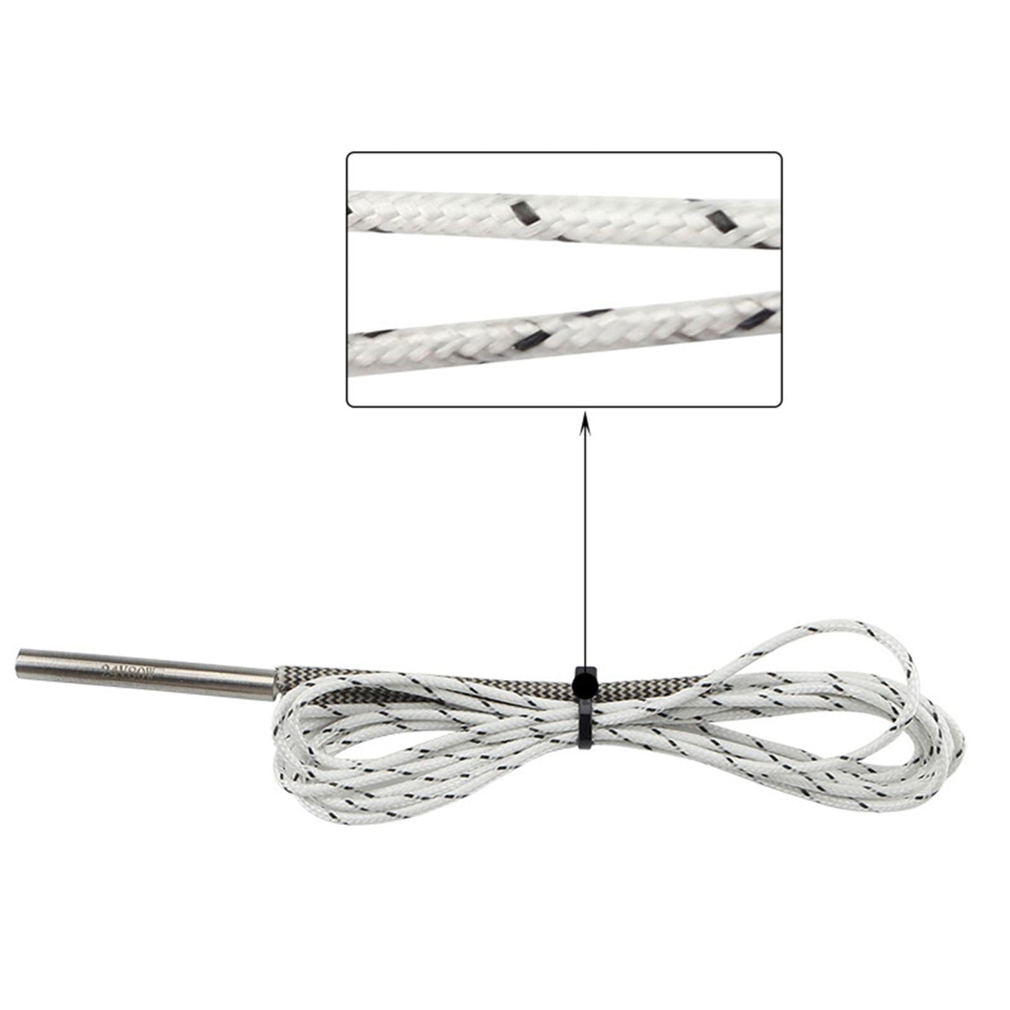 Heater Tube Cable 80W Printer Accessories 304 Stainless Steel for Ender 3 24V