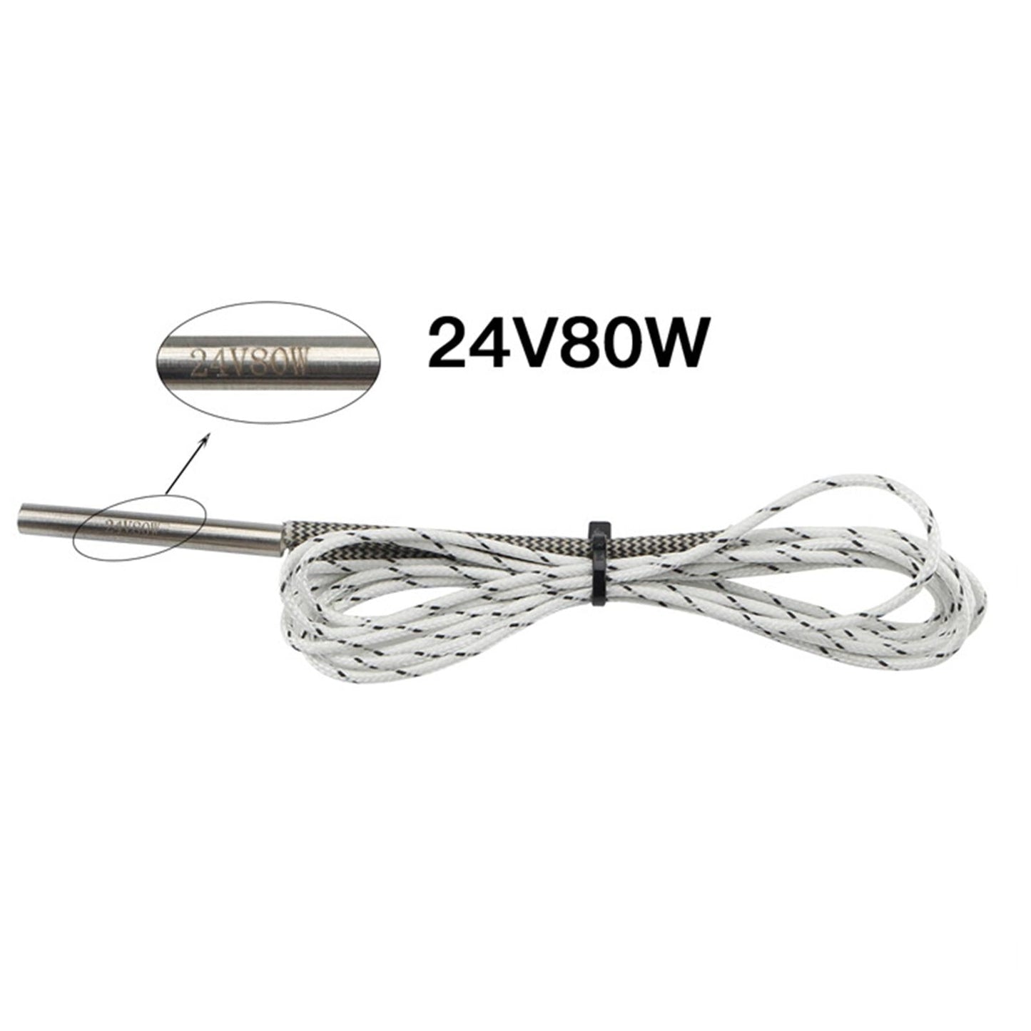 Heater Tube Cable 80W Printer Accessories 304 Stainless Steel for Ender 3 24V