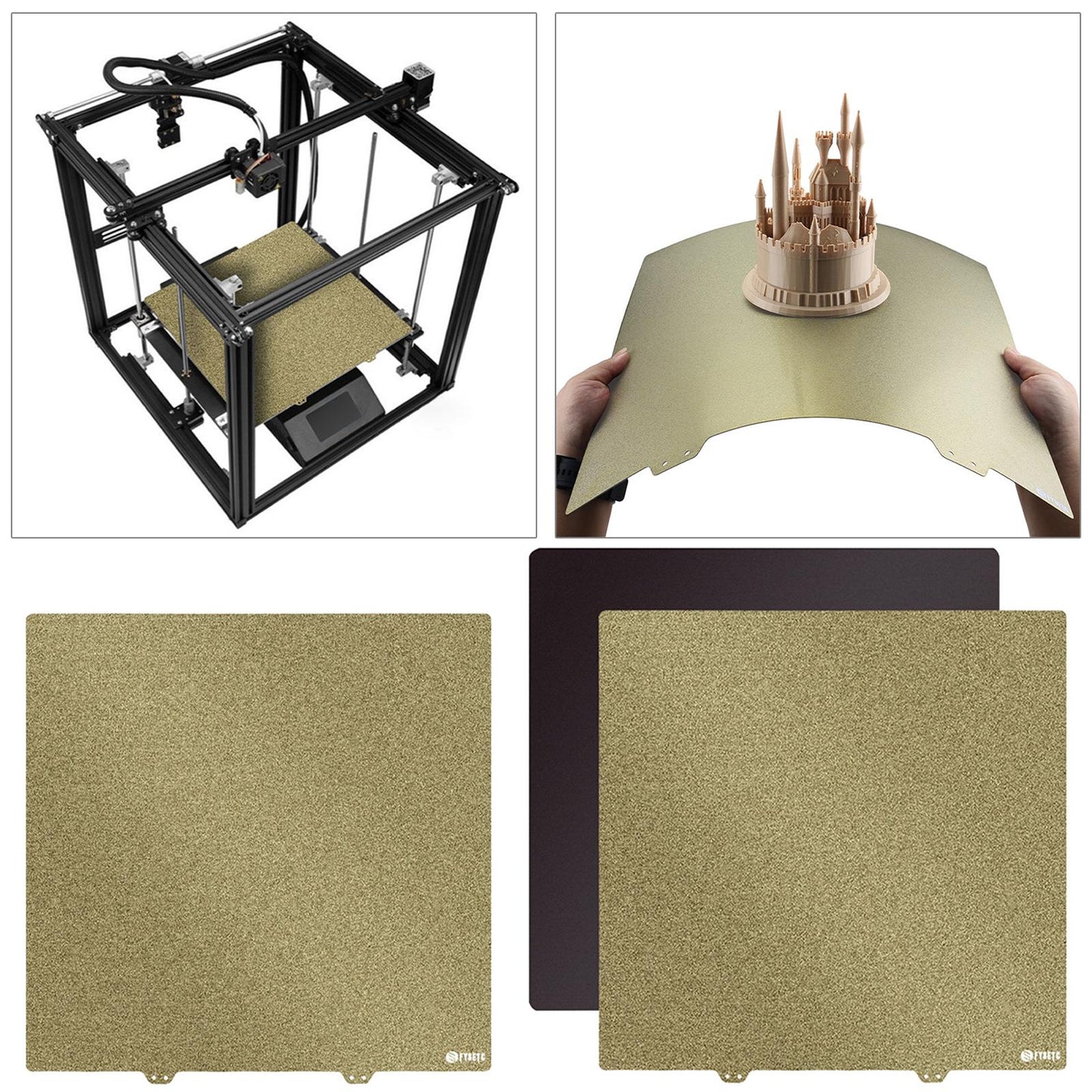 Pei Spring Steel Sheet Plate 377x370mm for Ender 5 Plus No Magnetic Sheet