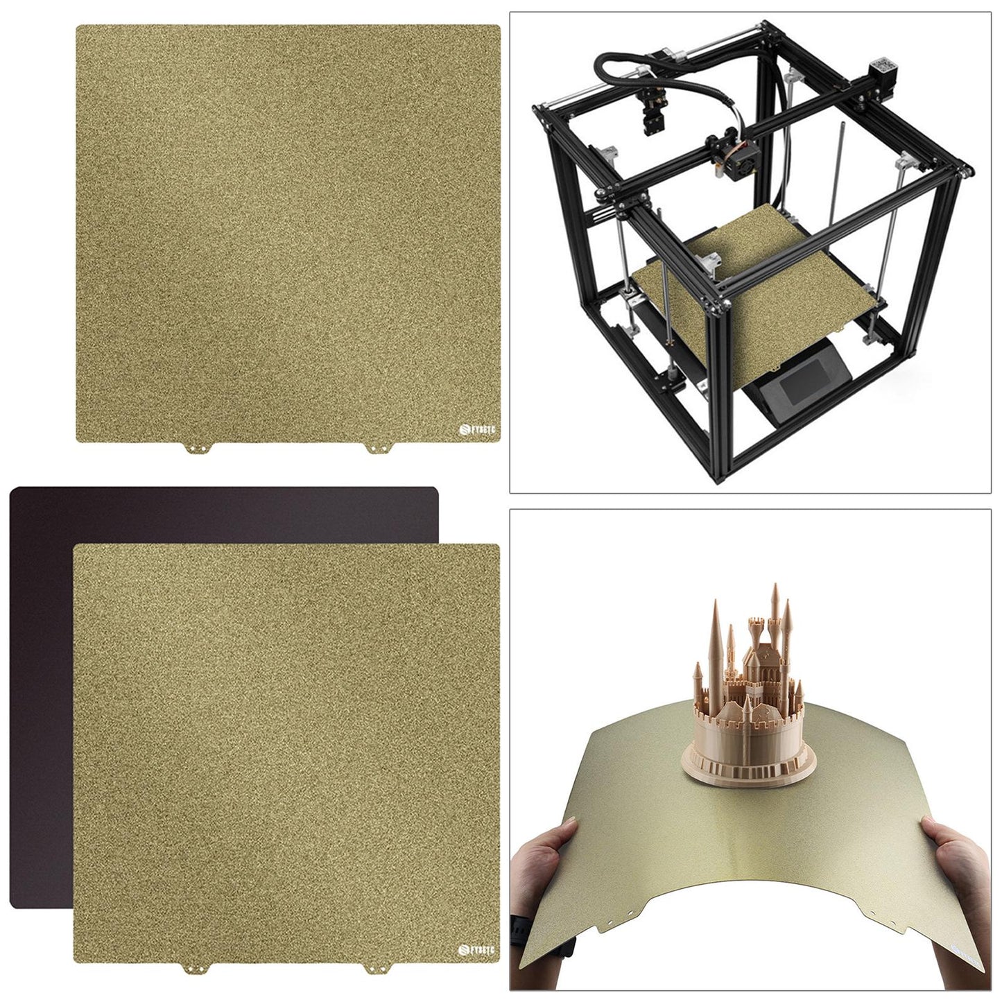 Pei Spring Steel Sheet Plate 377x370mm for Ender 5 Plus No Magnetic Sheet