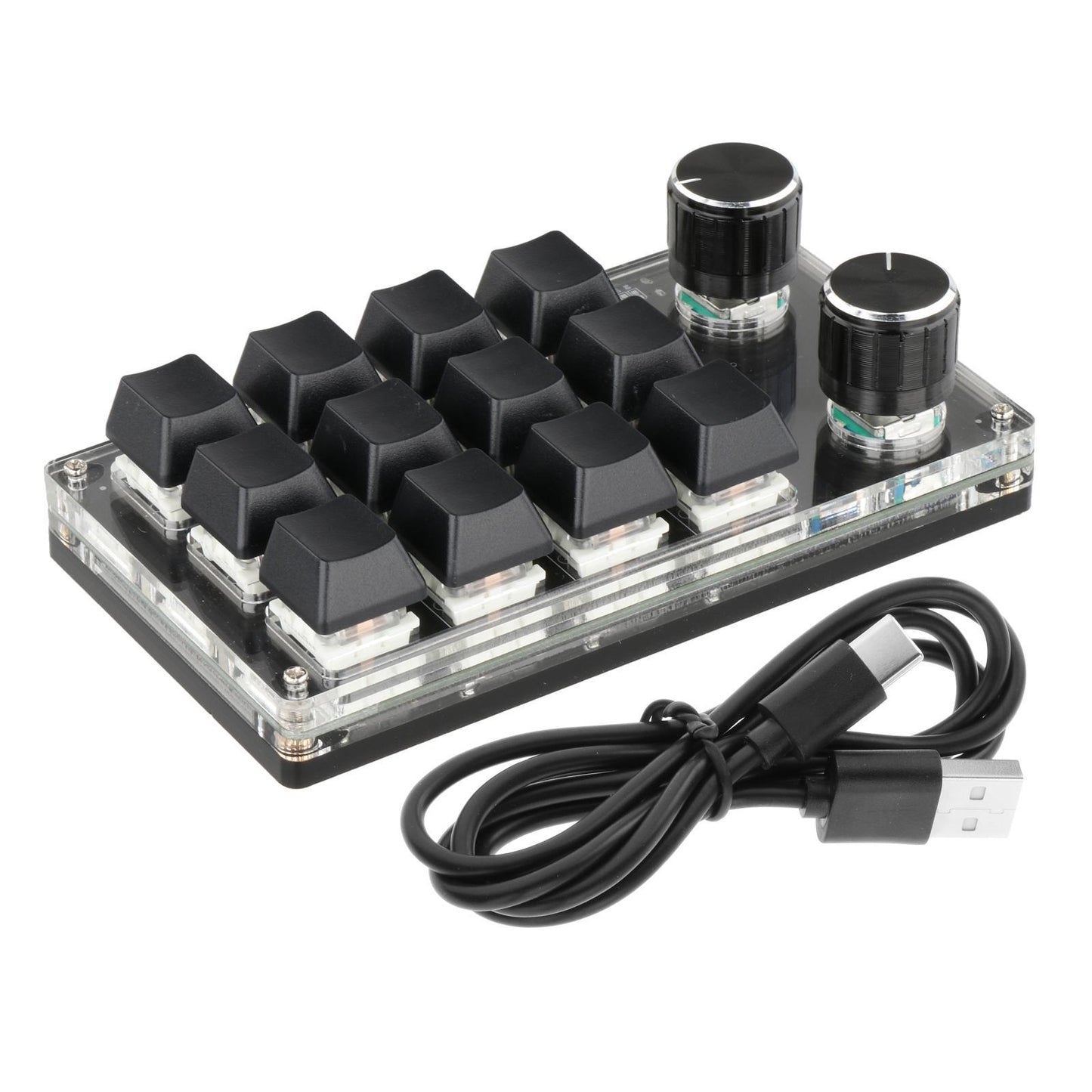 Mini Mechanical Gaming Keypad Macro Programming Keys for Windows 12 Keys