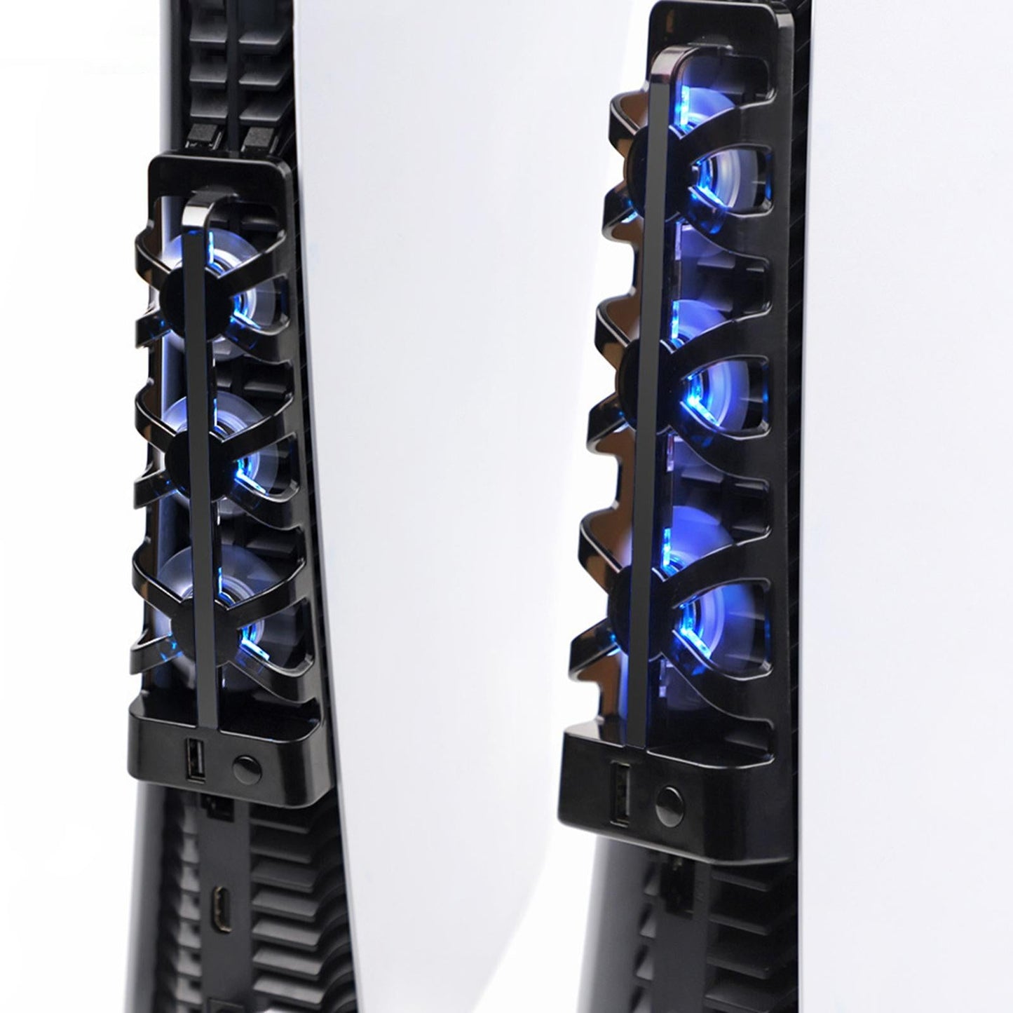 Cooling Fan Accessories Efficient External W/ LED Light for PS5 Console