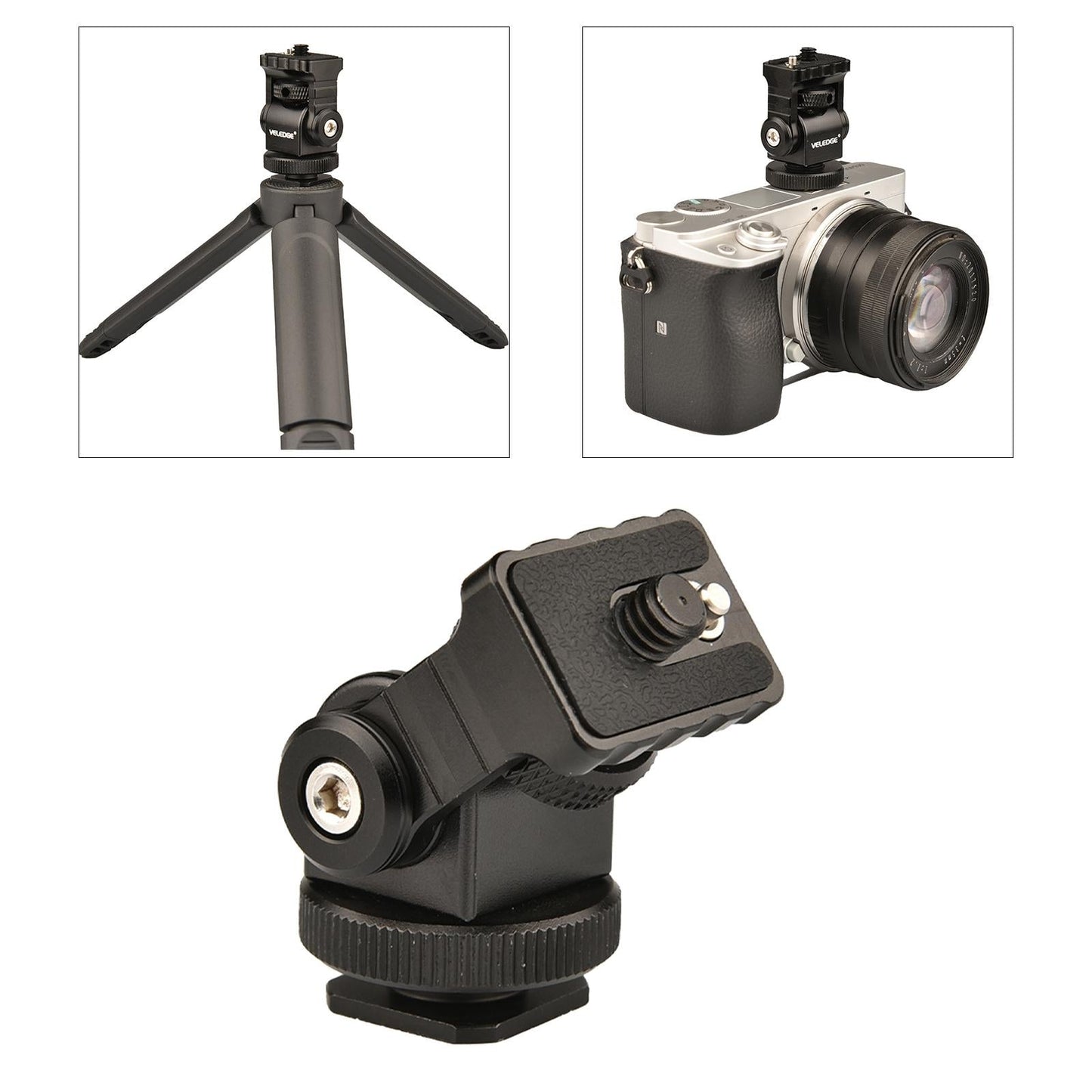 DSLR Camera Monitor Mount Holder Swivel 360 and 180 Tilt Multi Functional