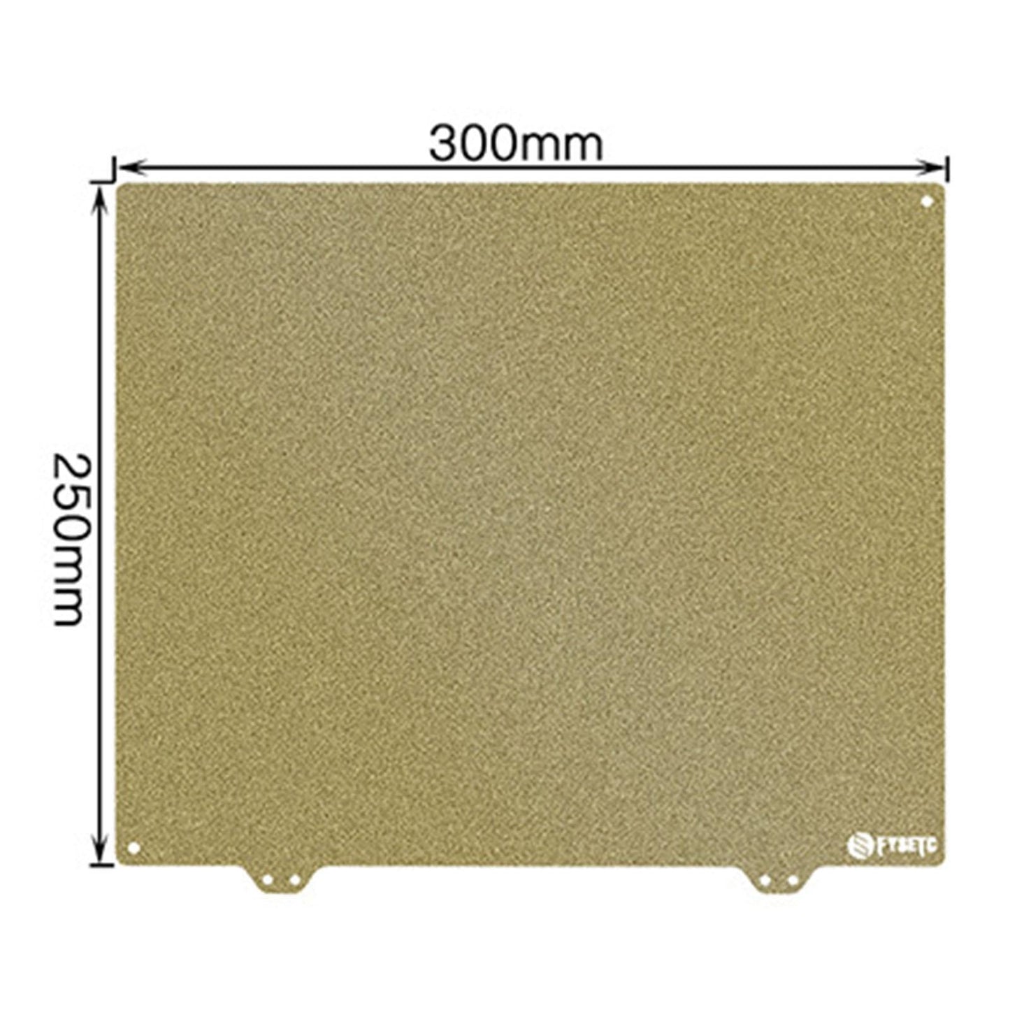 300x250mm Dual Side Coated Textured Steel Plate for Qidi X-Max 3D Printer