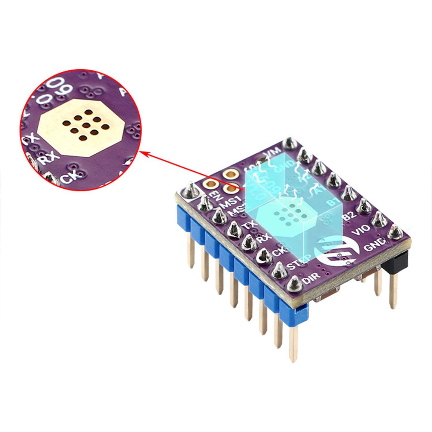 S6609 Stepstick Stepper Motor Driver Module UART Silent Drive for 3D Printer