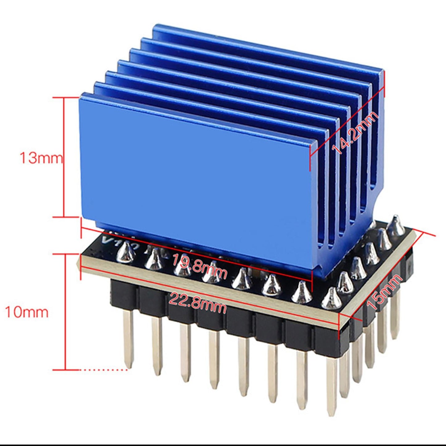 Qhv5160 Stepper Motor Driver 4.2A High Power 8-60V Silent 3D Printer Parts