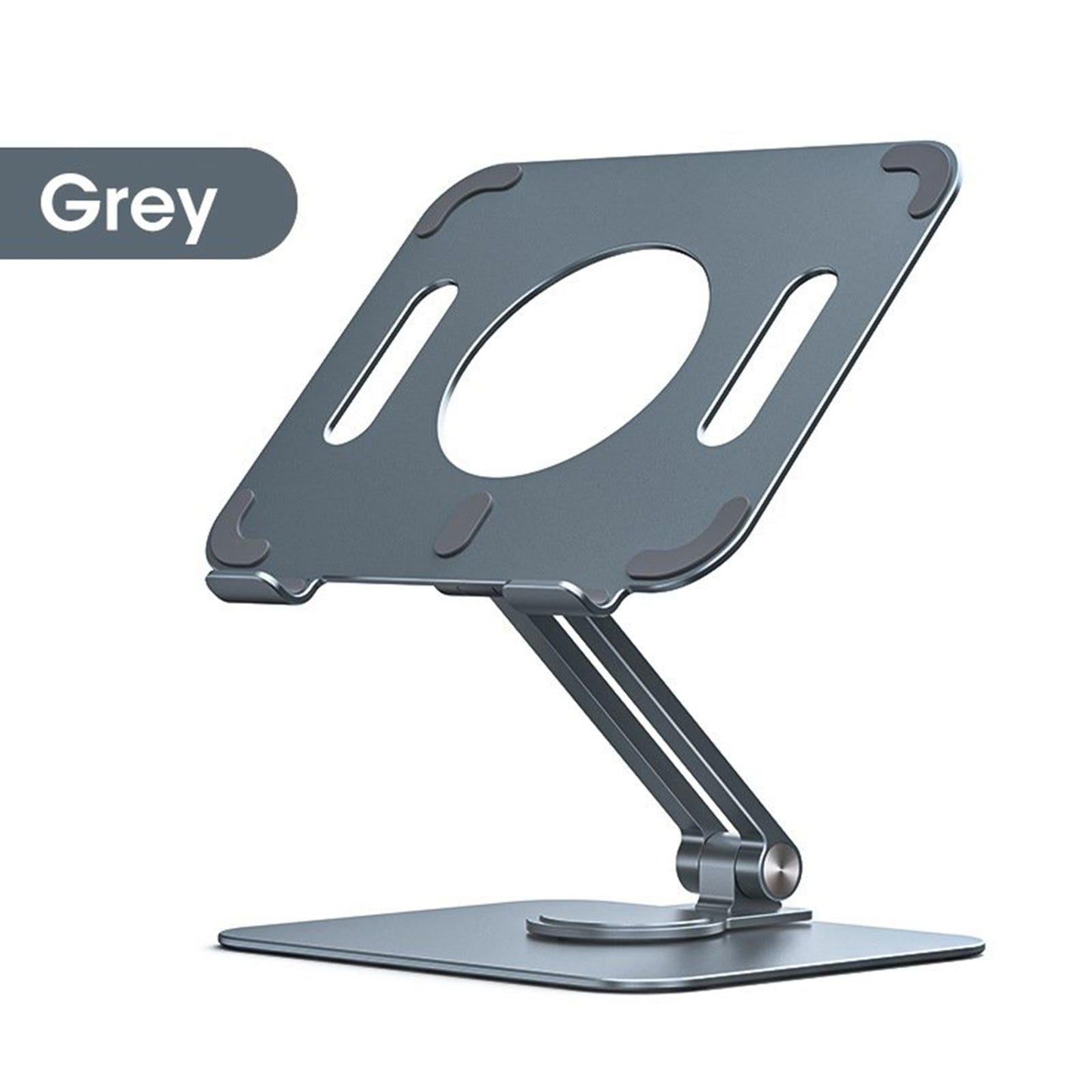 Tablet Stand 360 Rotating Holder Mount Desk for iPad Online Class Grey