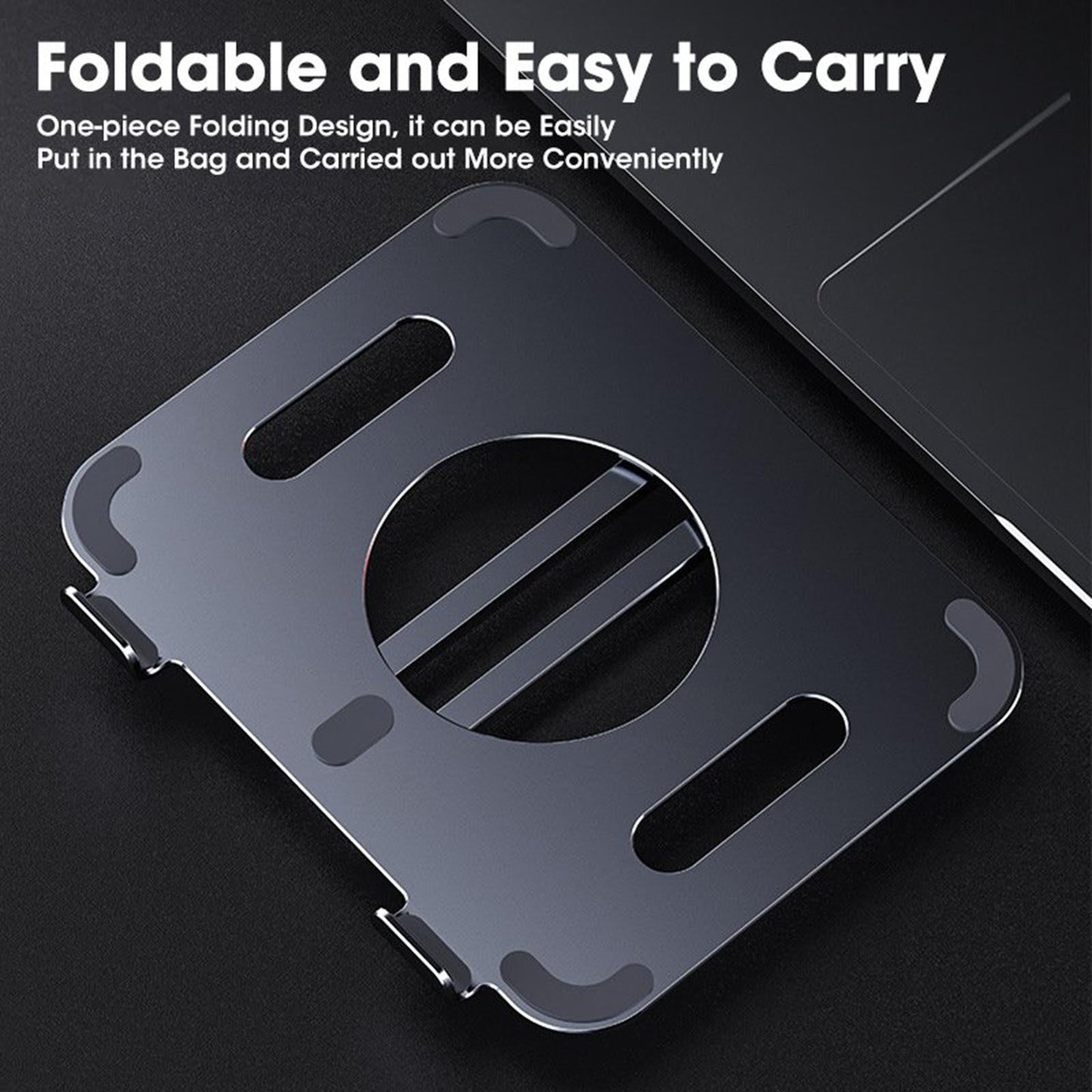 Tablet Stand 360 Rotating Holder Mount Desk for iPad Online Class Grey