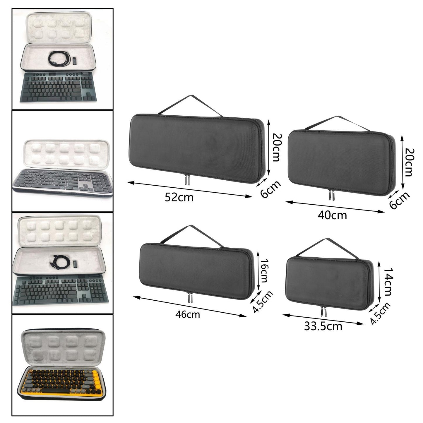 Keyboard Storage Bag Stylish Inner Foam for Logitech Keyboard for G913