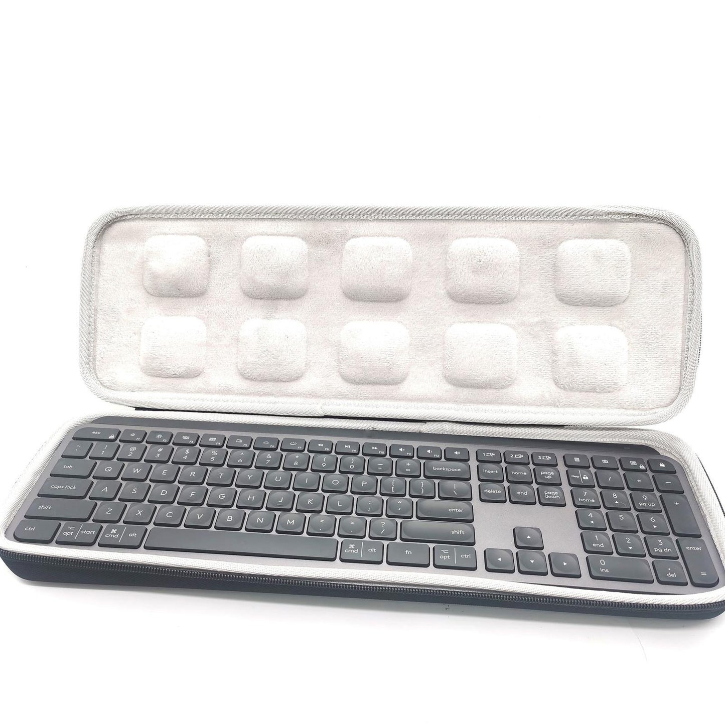 Keyboard Storage Bag Stylish Inner Foam for Logitech Keyboard for keys