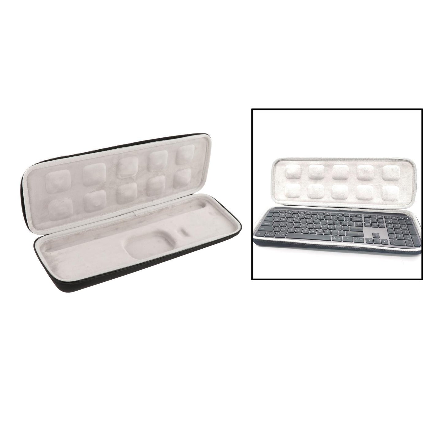 Keyboard Storage Bag Stylish Inner Foam for Logitech Keyboard for keys