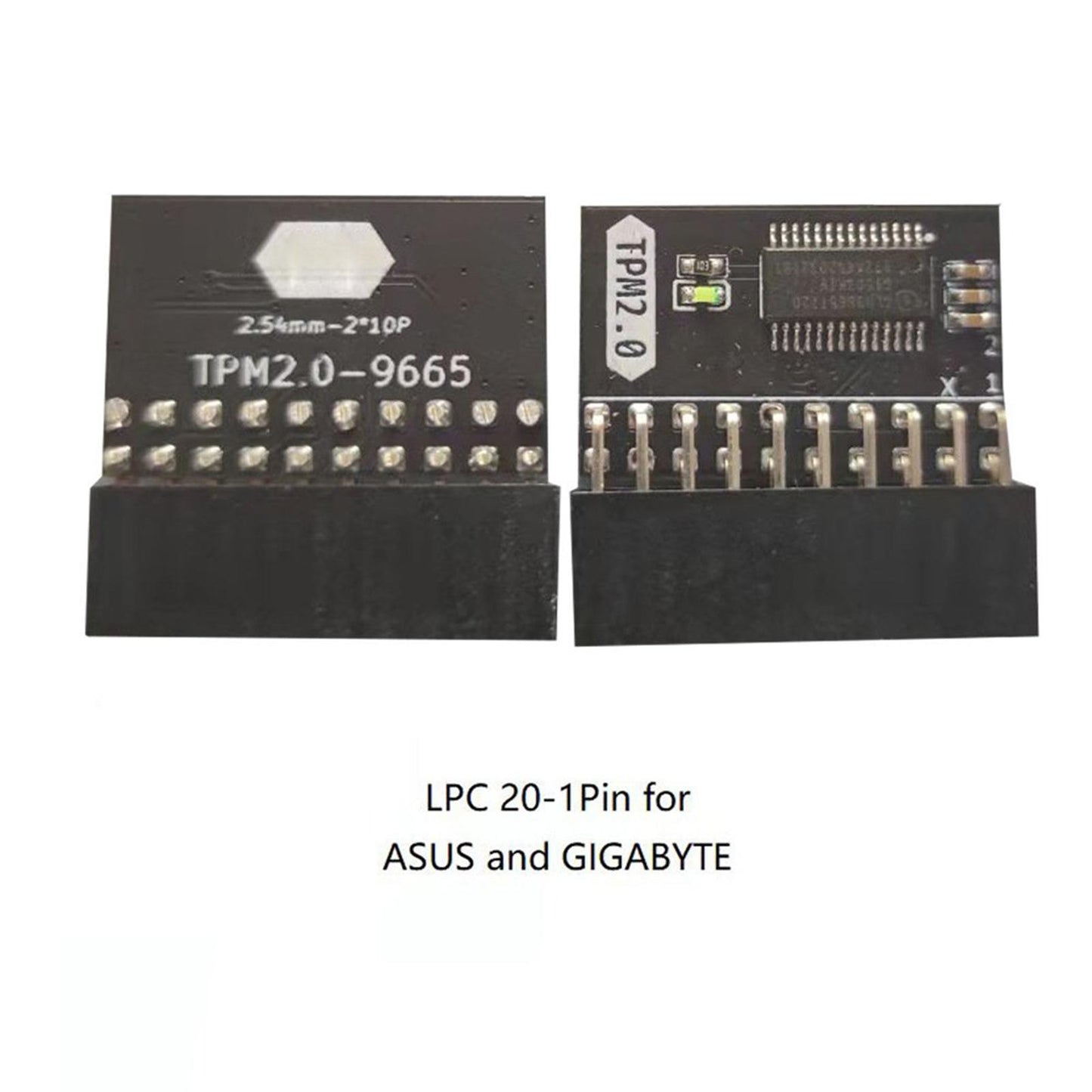 20 Pin Protection Module Metal for Tpm-L R2.0 for Gigabyte Gc-Tpm2.0 Black