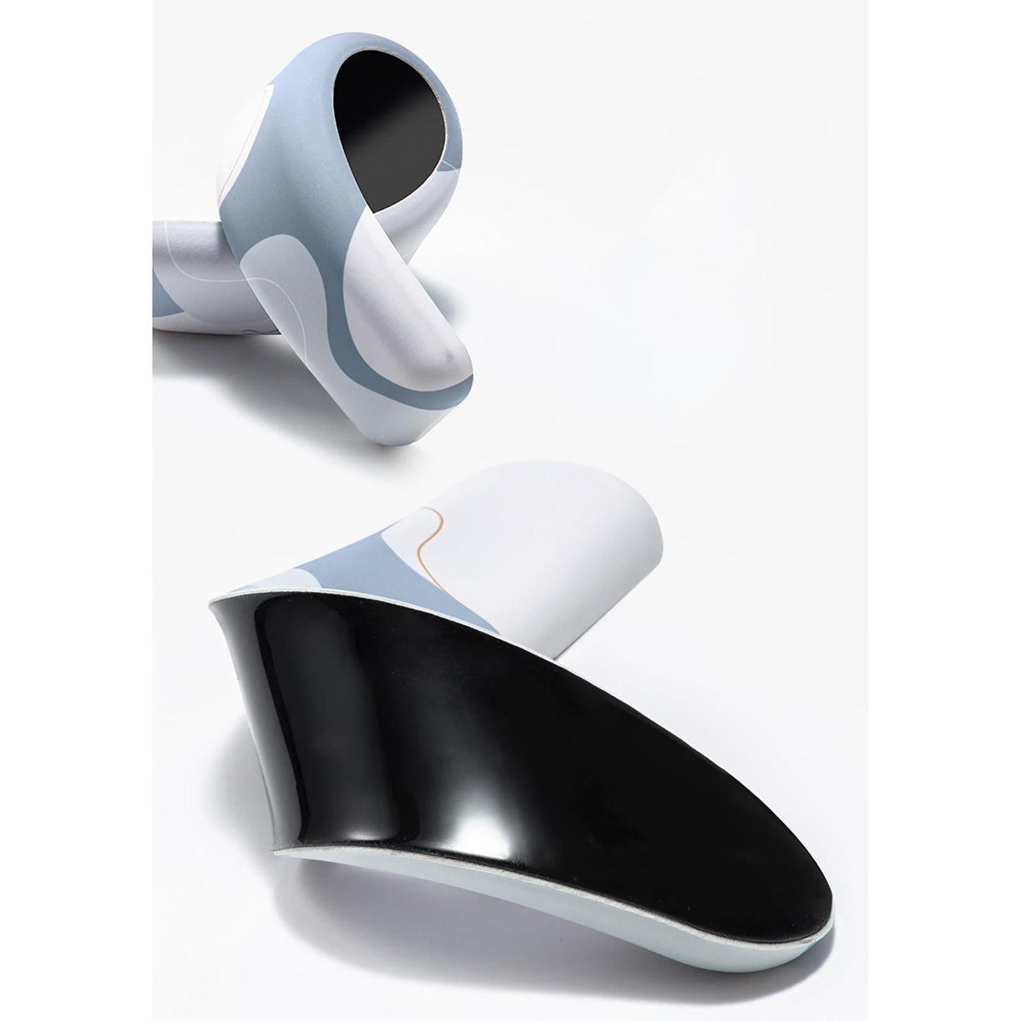 Memory Foam Keyboard and Mouse Wrist Rest Pads Set w/Non Slip Base Round