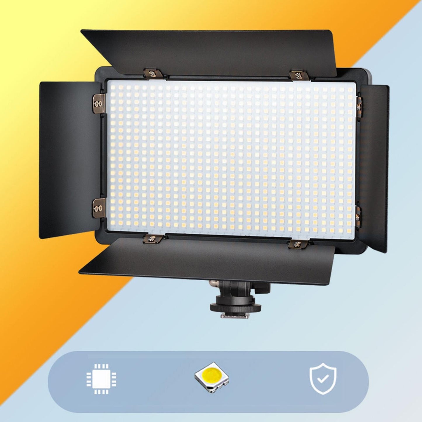 LED Video Light with Tripod Stand for Camera Camcorder Game Streaming B