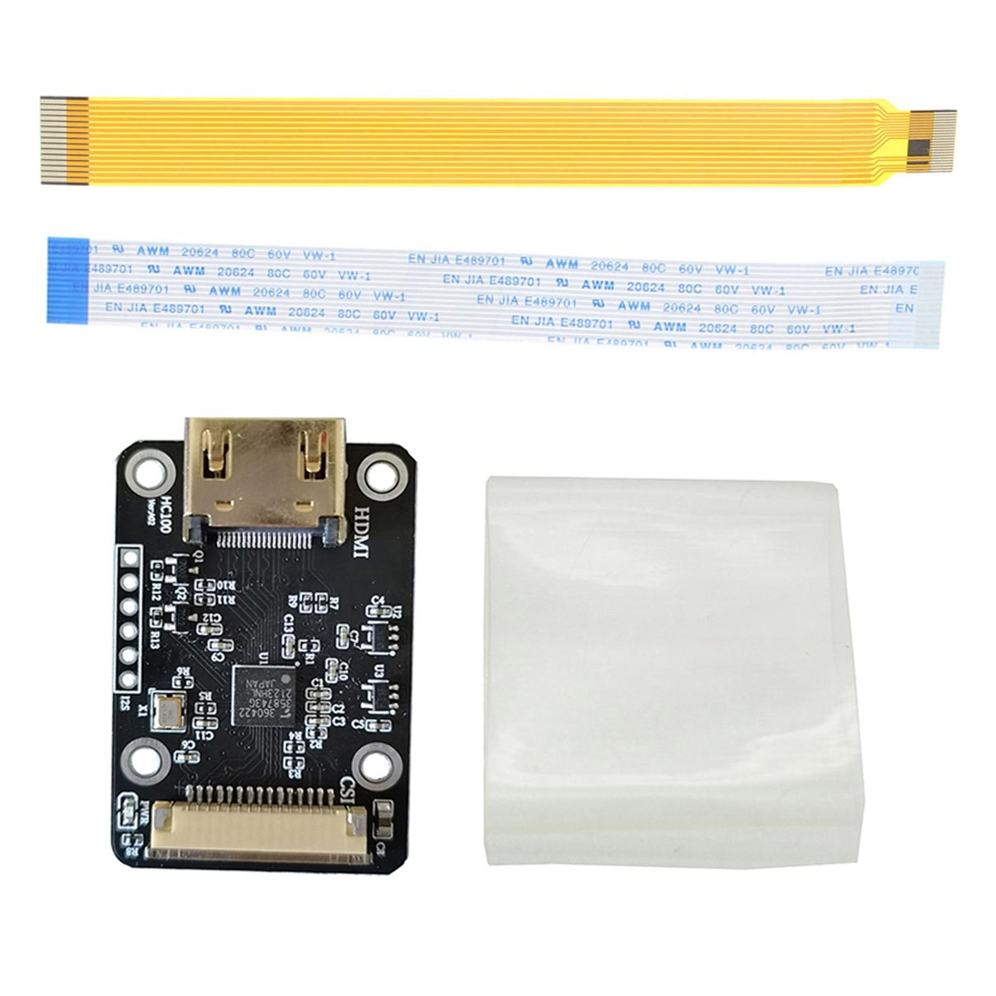 Adapter Board, Input up to 1080P 25Fp, Converter, for Rasperry Zero W 3B with Yellow Line