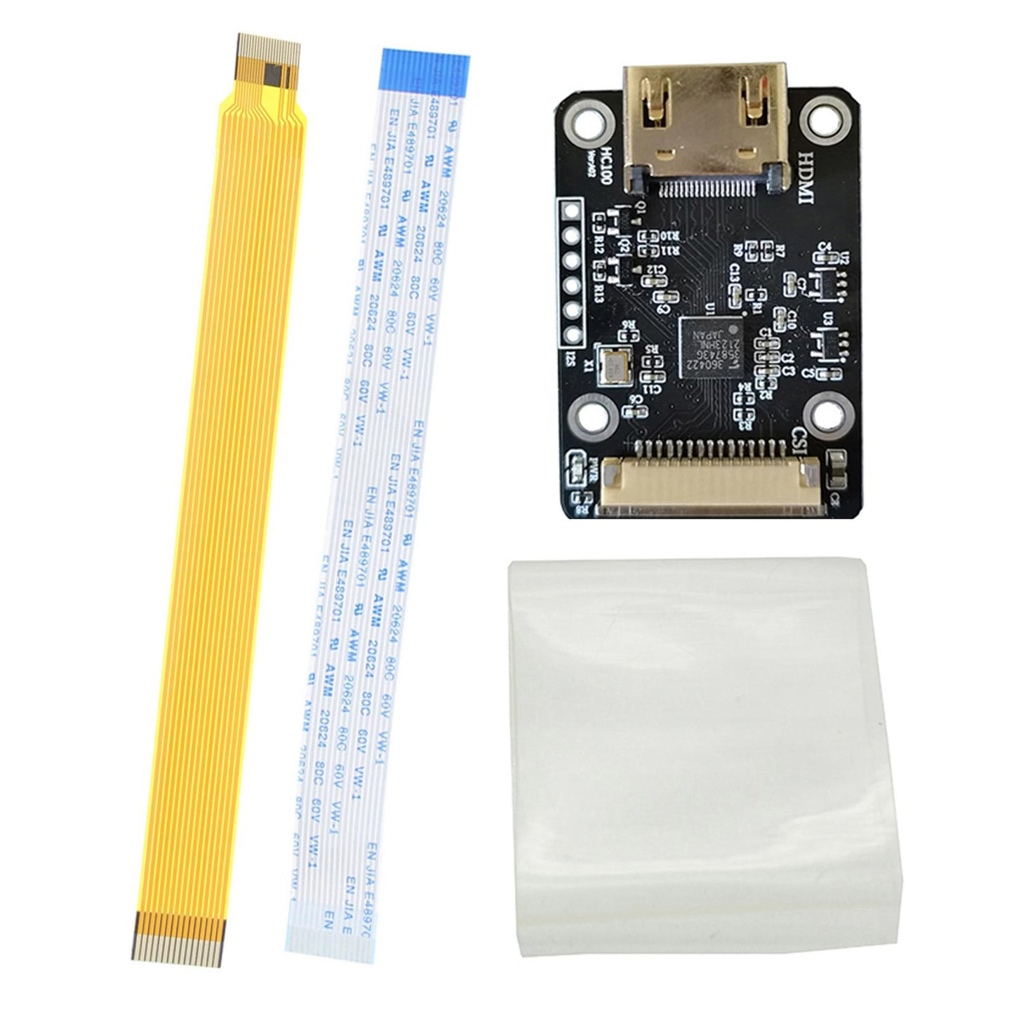 Adapter Board, Input up to 1080P 25Fp, Converter, for Rasperry Zero W 3B with Yellow Line