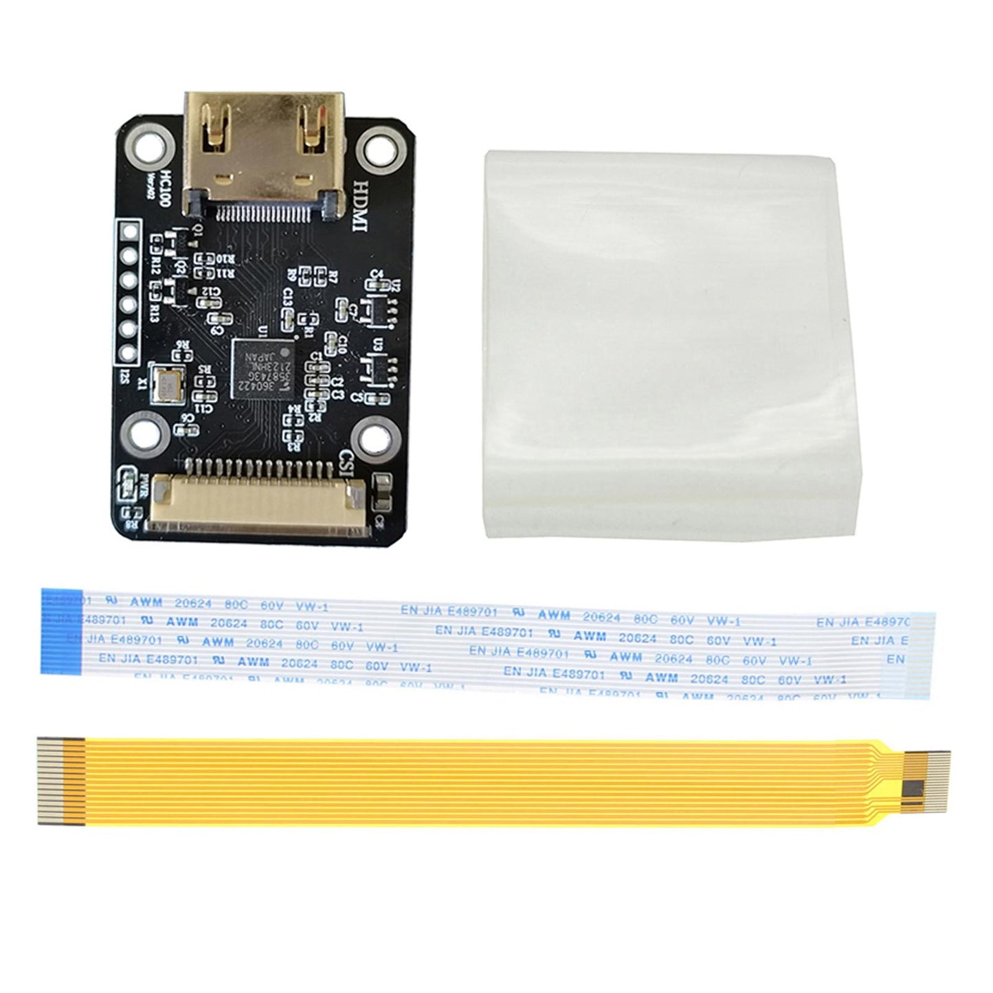 Adapter Board, Input up to 1080P 25Fp, Converter, for Rasperry Zero W 3B with Yellow Line