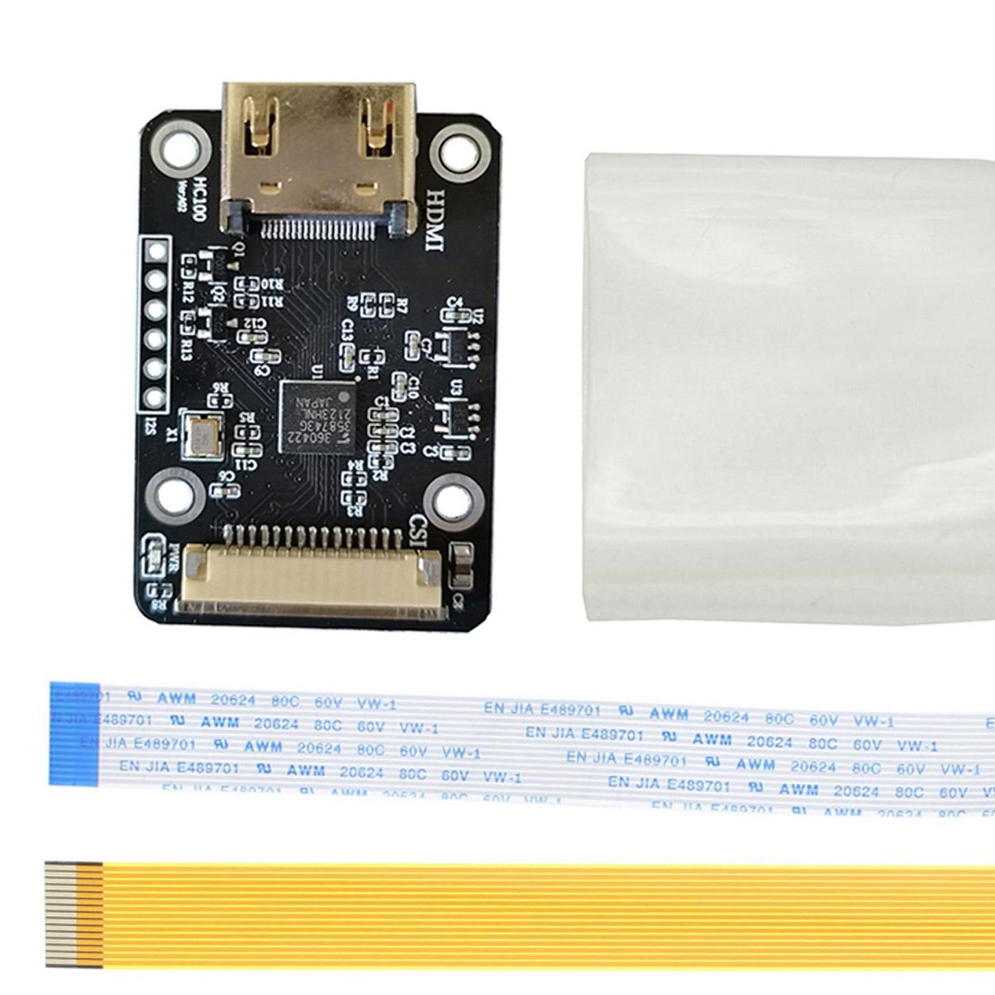 Adapter Board, Input up to 1080P 25Fp, Converter, for Rasperry Zero W 3B with Yellow Line