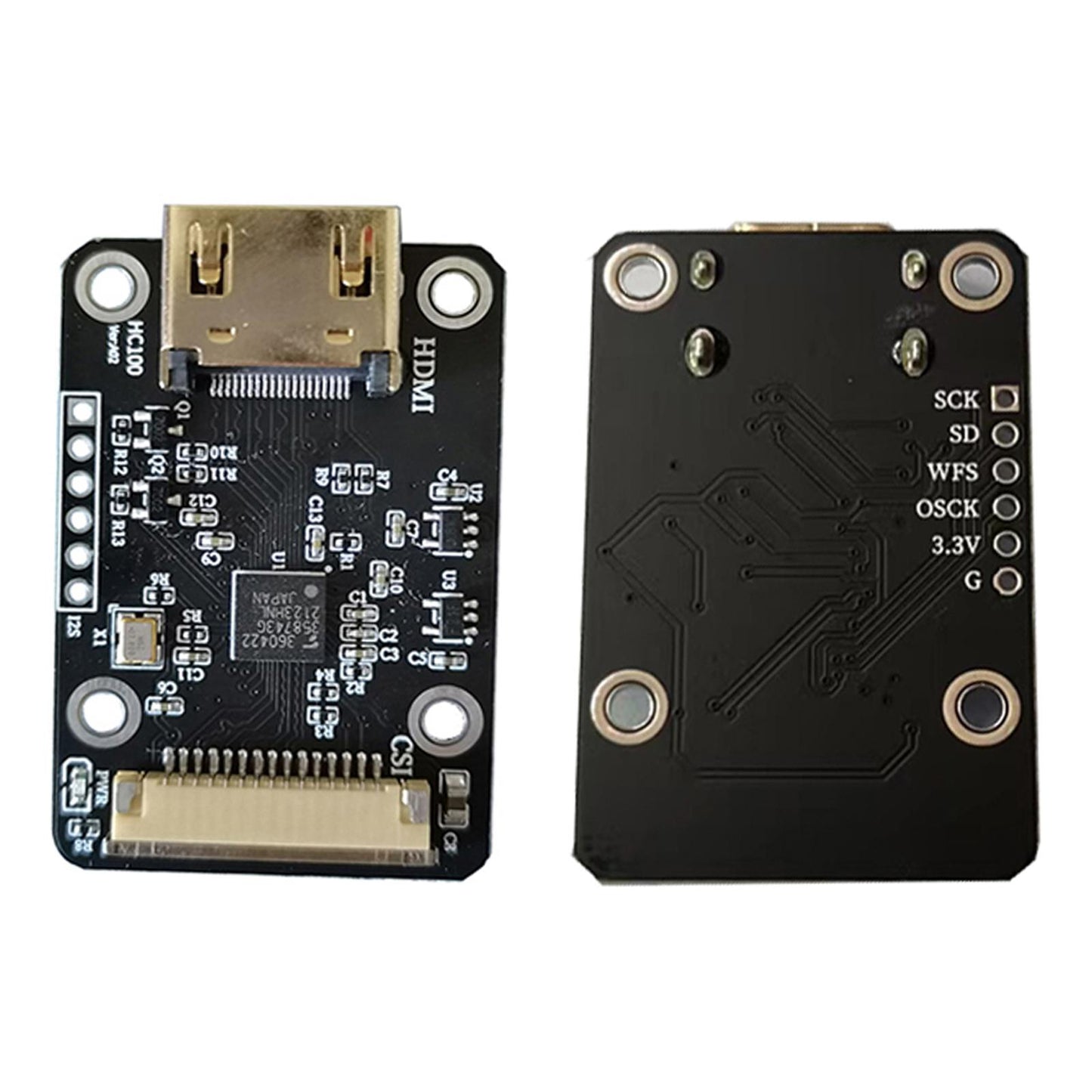 Adapter Board, Input up to 1080P 25Fp, Converter, for Rasperry Zero W 3B with Yellow Line