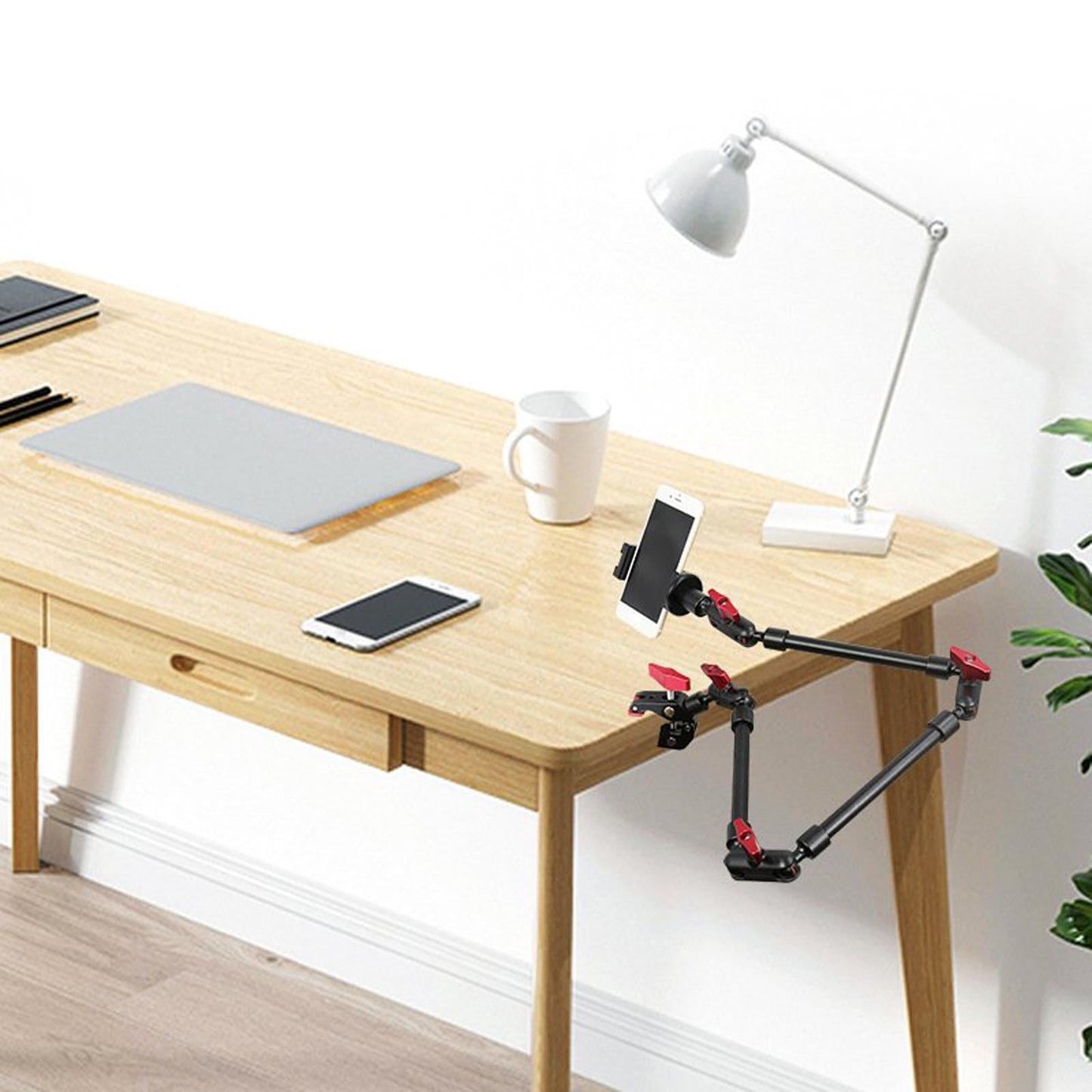 Camera Arm Aluminum Alloy Universal for Live Streaming Smartphone for Webcam withut Clamp