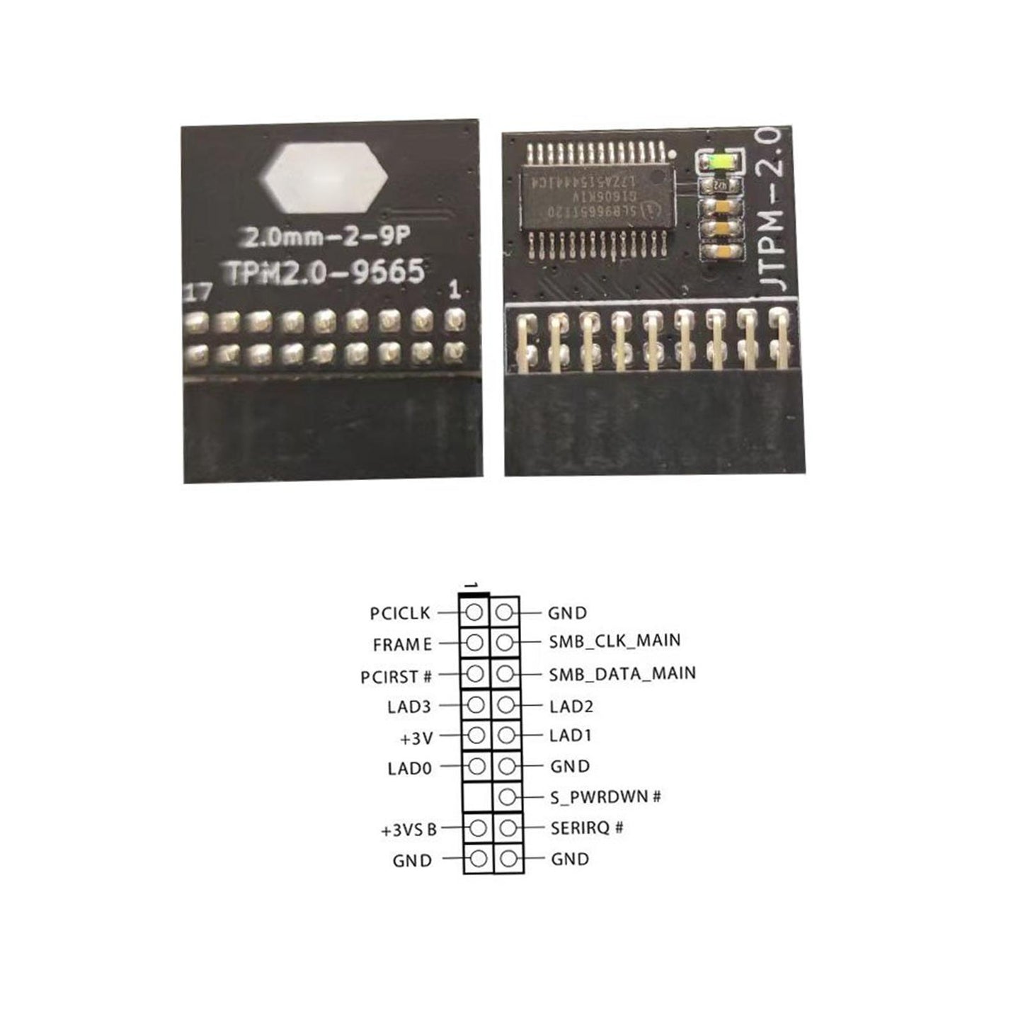 Lpc Tpm 2.0 Module Board Cryptographic Processor for MSI for Gigabyte A