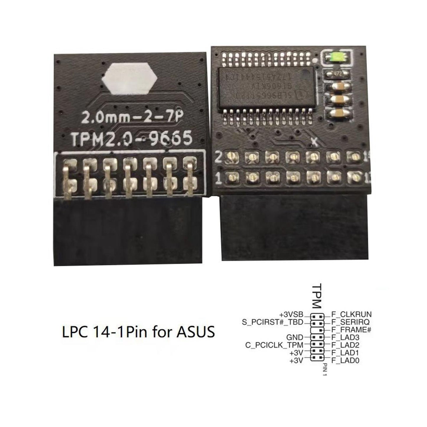 Lpc Tpm 2.0 Module Board Cryptographic Processor for MSI for Gigabyte D