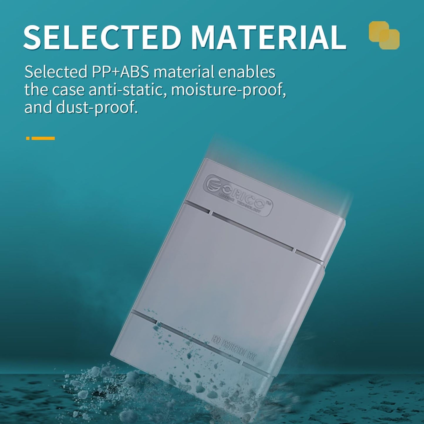 Hard Drive Case with Label Universal Portable for 3.5/3.5" Hard Drive Disk Green"