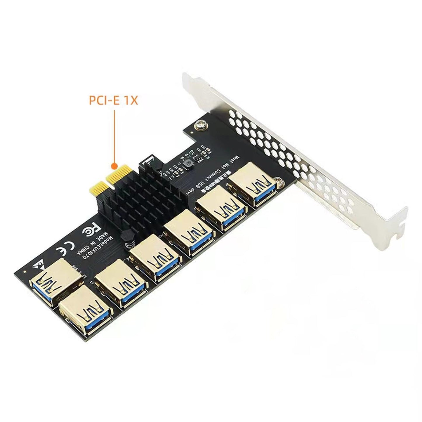 PCIe 1 to 7 PCI Express USB3.0 Ethereum Mining 1x to 7x for 7 / 8 / 10