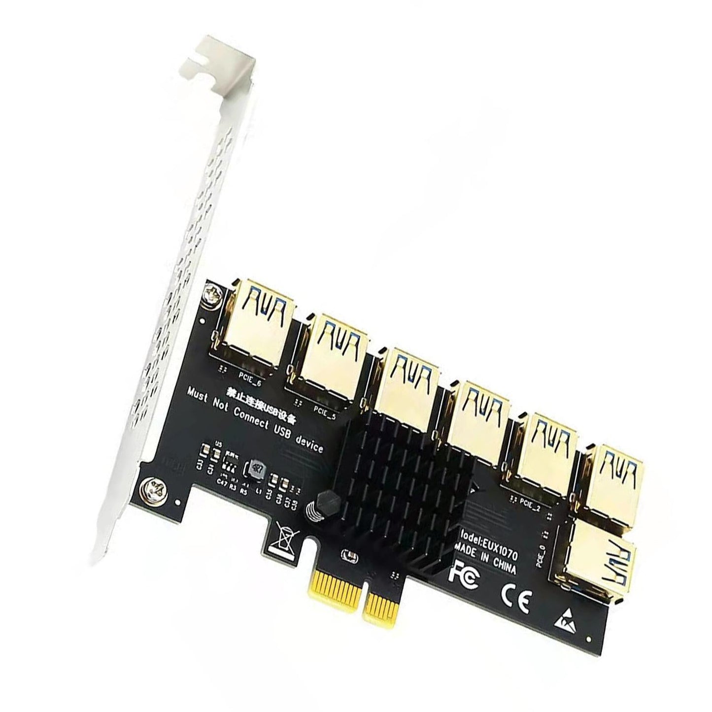 PCIe 1 to 7 PCI Express USB3.0 Ethereum Mining 1x to 7x for 7 / 8 / 10