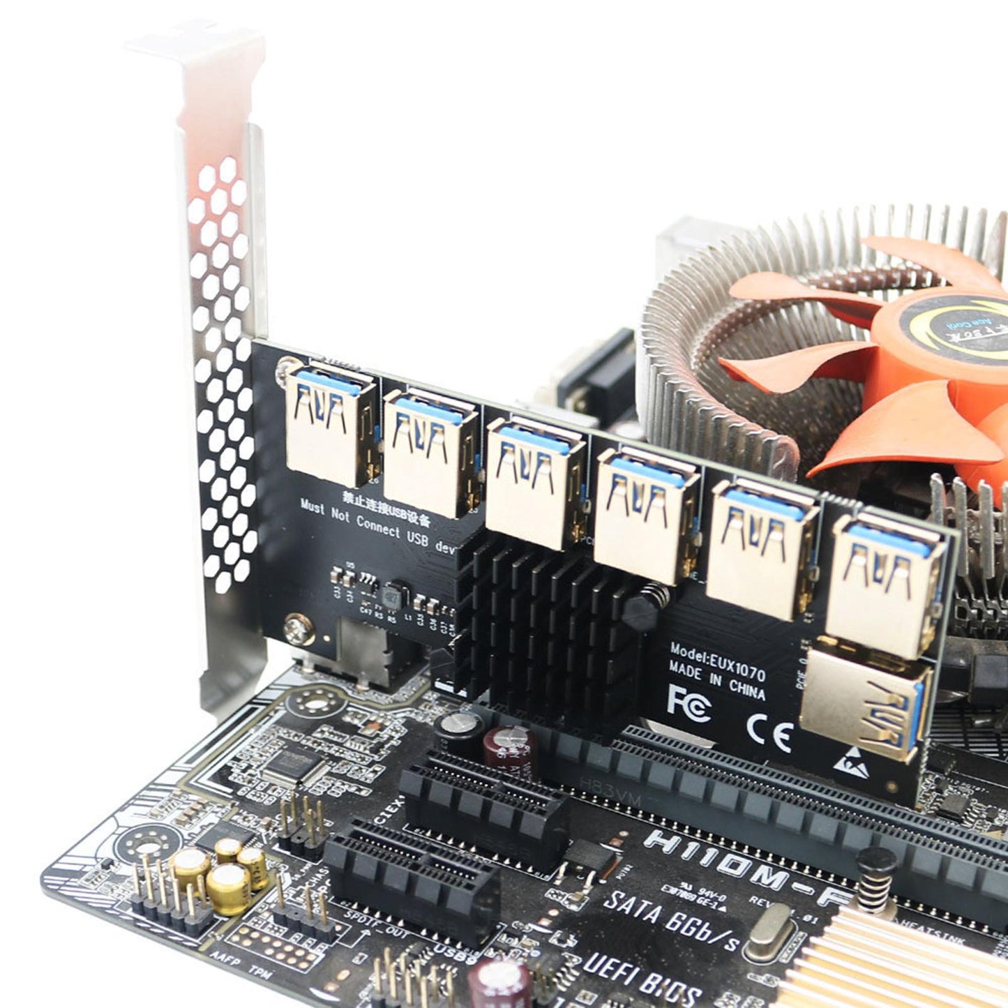 PCIe 1 to 7 PCI Express USB3.0 Ethereum Mining 1x to 7x for 7 / 8 / 10