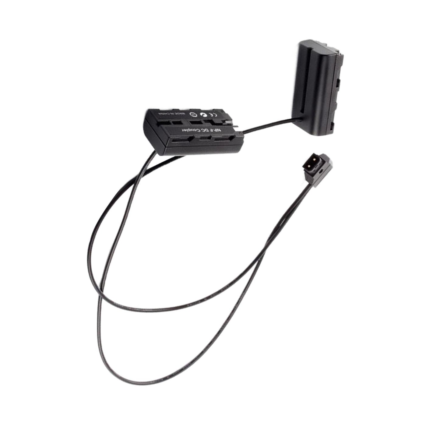 D-Tap to Dual Np-F550 Dummy Battery Coupler for Camera Monitor LED Lamps