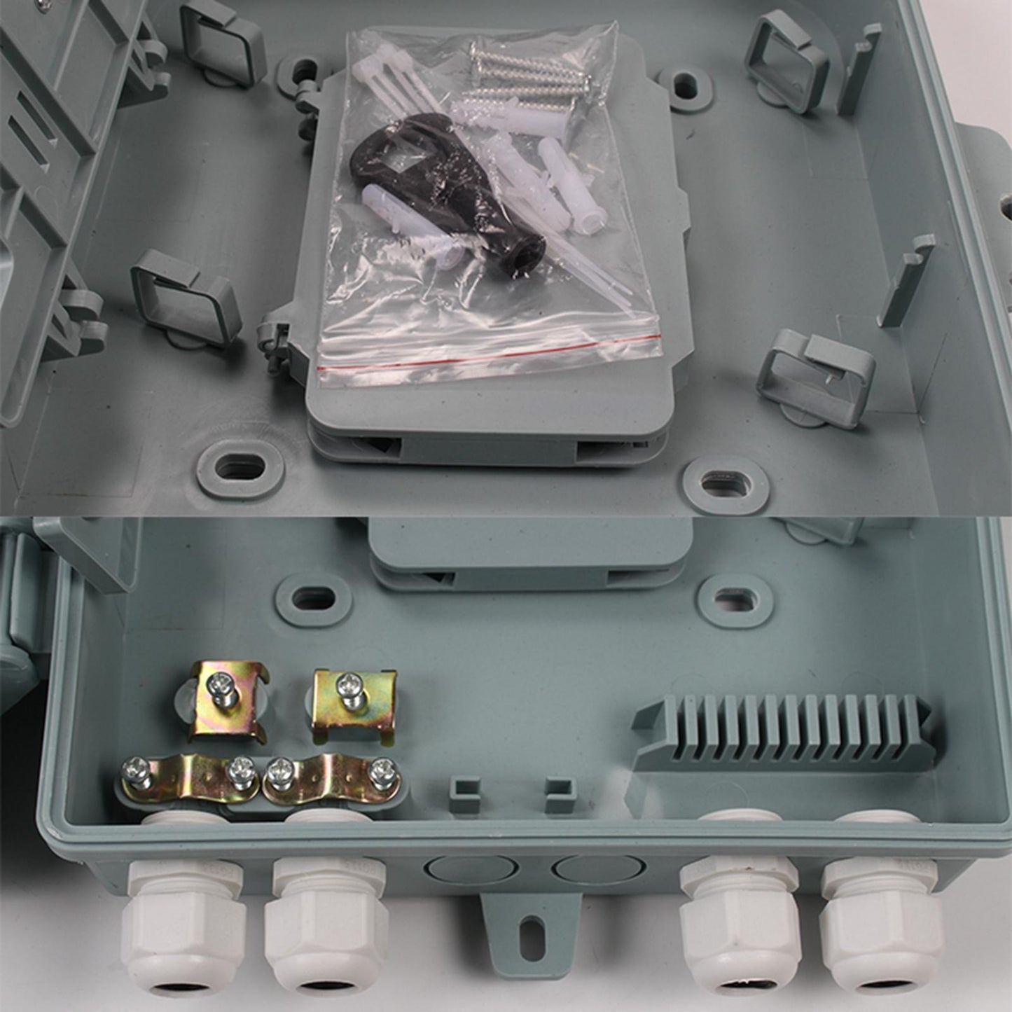 Ftth Fiber Distribution Box ABS Ab848-8/16B IP68 Waterproof for Indoor