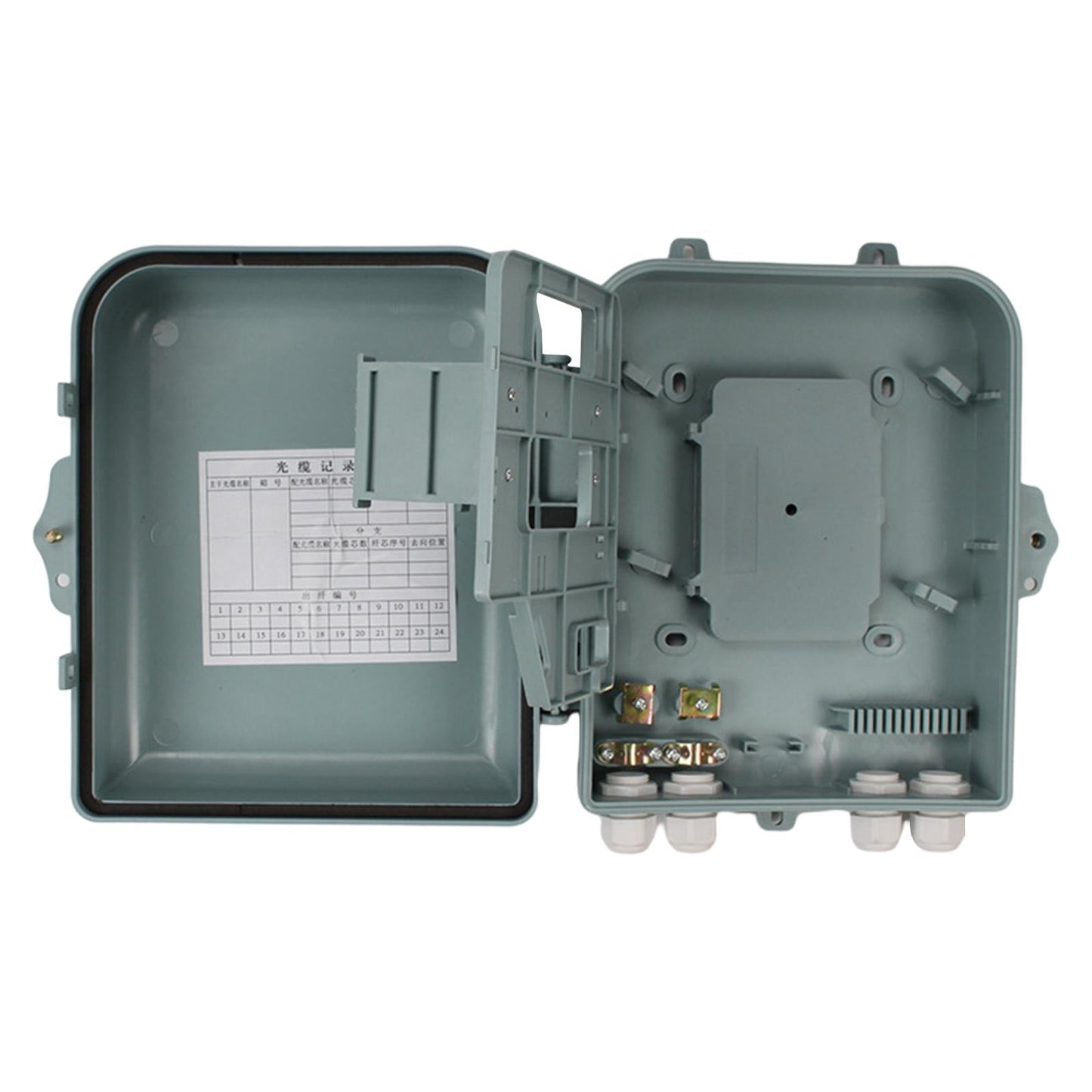 Ftth Fiber Distribution Box ABS Ab848-8/16B IP68 Waterproof for Indoor