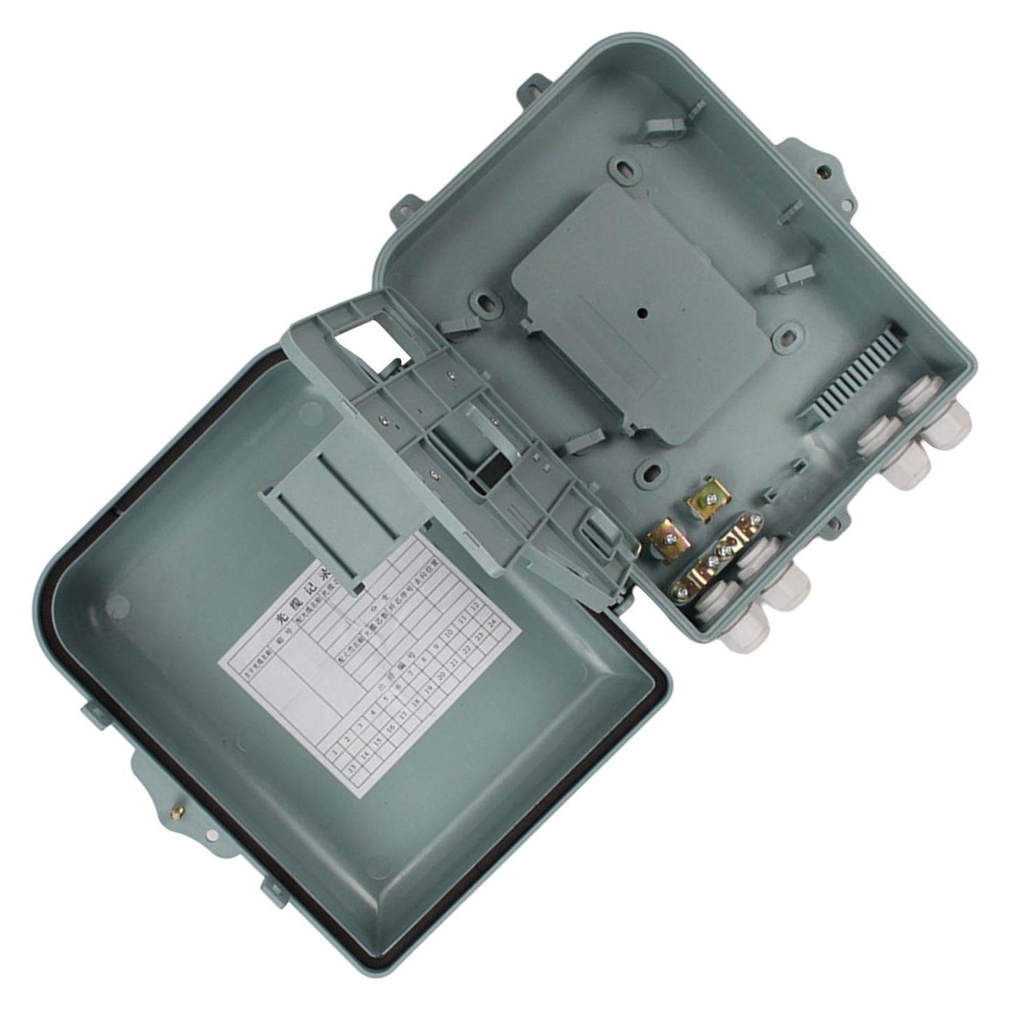 Ftth Fiber Distribution Box ABS Ab848-8/16B IP68 Waterproof for Indoor