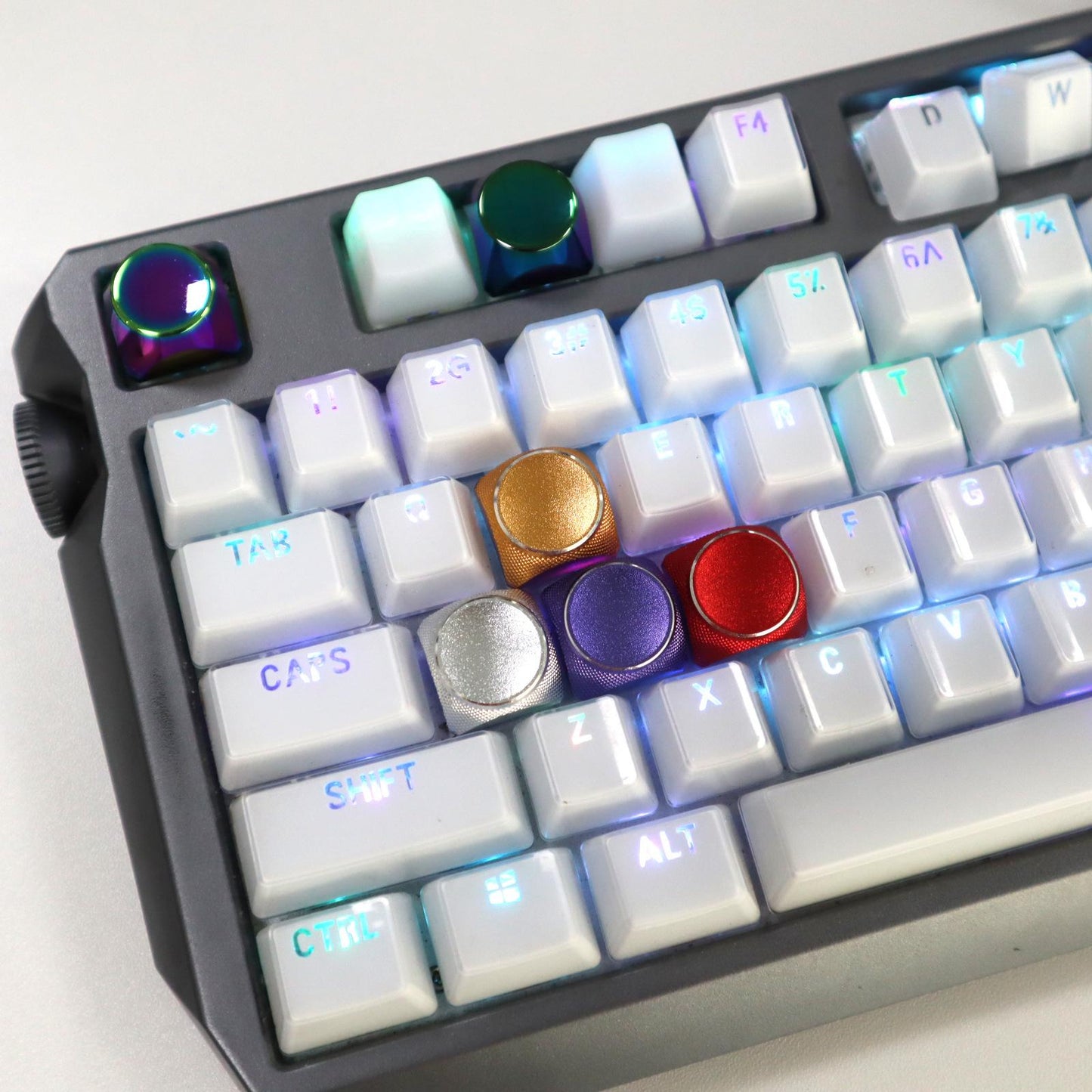 5 Pcs Keyboard Key Keycap with Puller Remover for Cherry MX Gaming Keyboard C