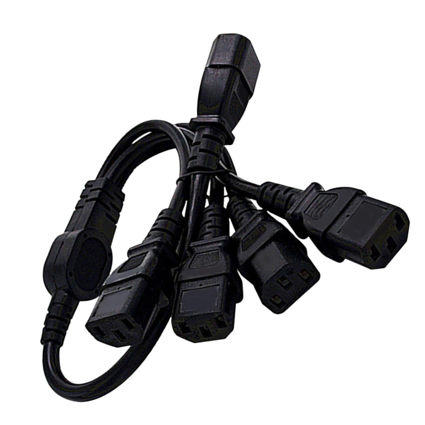50cm IEC 320 C14 Male to 4X C13 Female Socket Y Splitter Cord Power Cord
