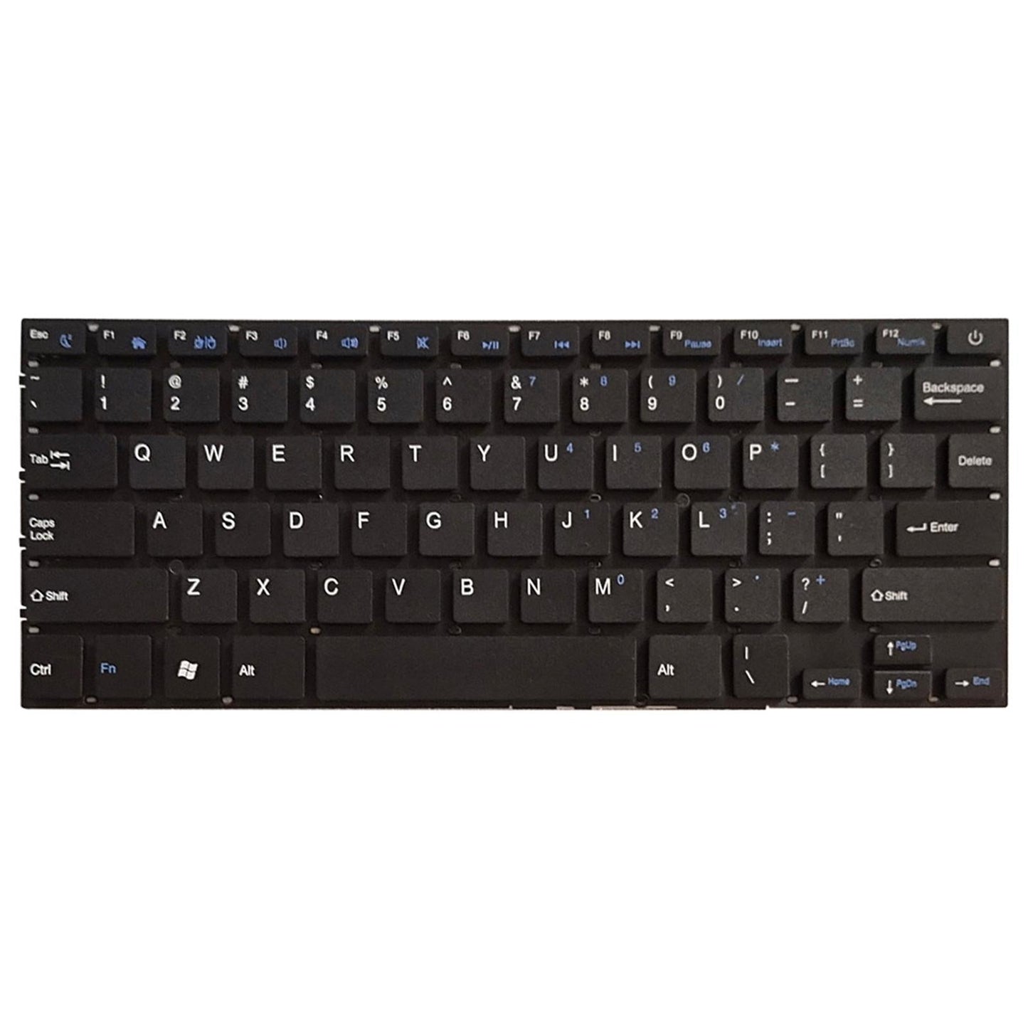 Laptop US English Keyboard Easy Install Black Premium for Smartbook PC102