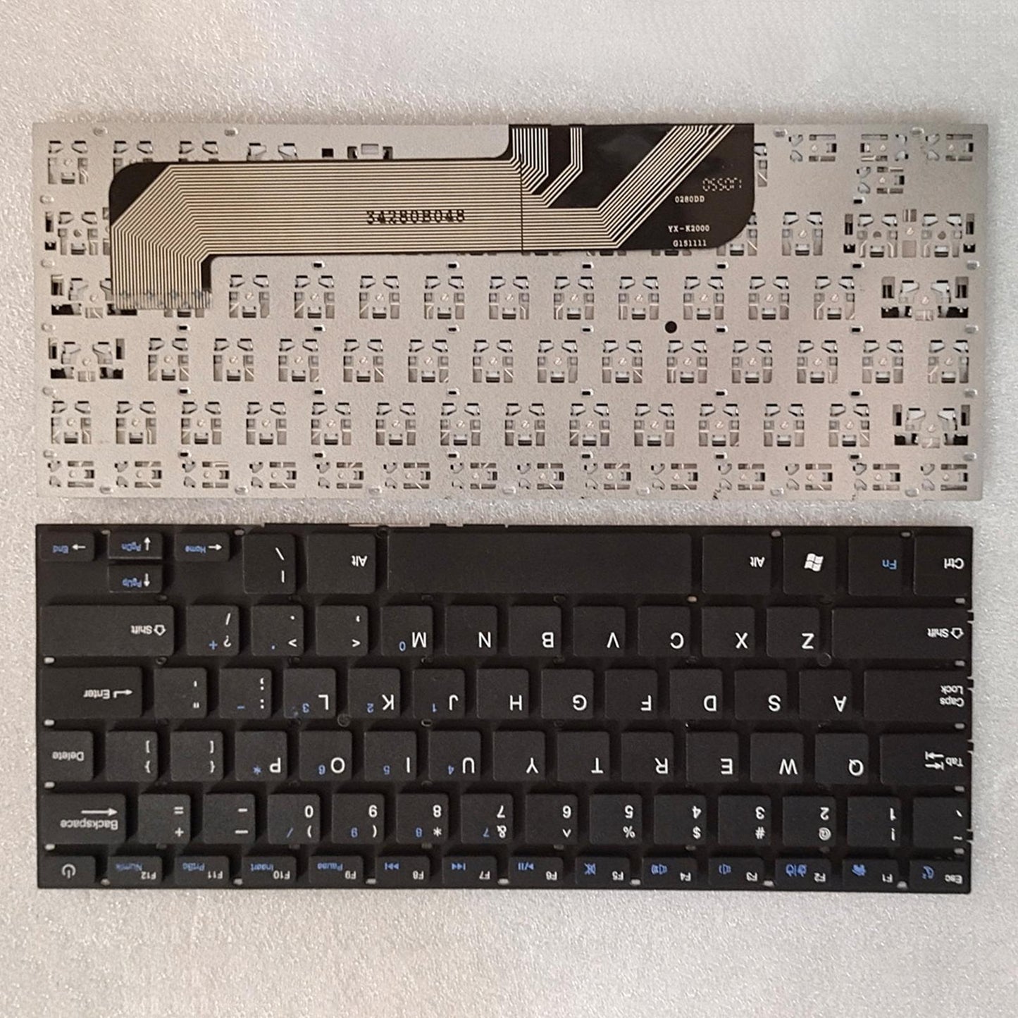 Laptop US English Keyboard Easy Install Black Premium for Smartbook PC102