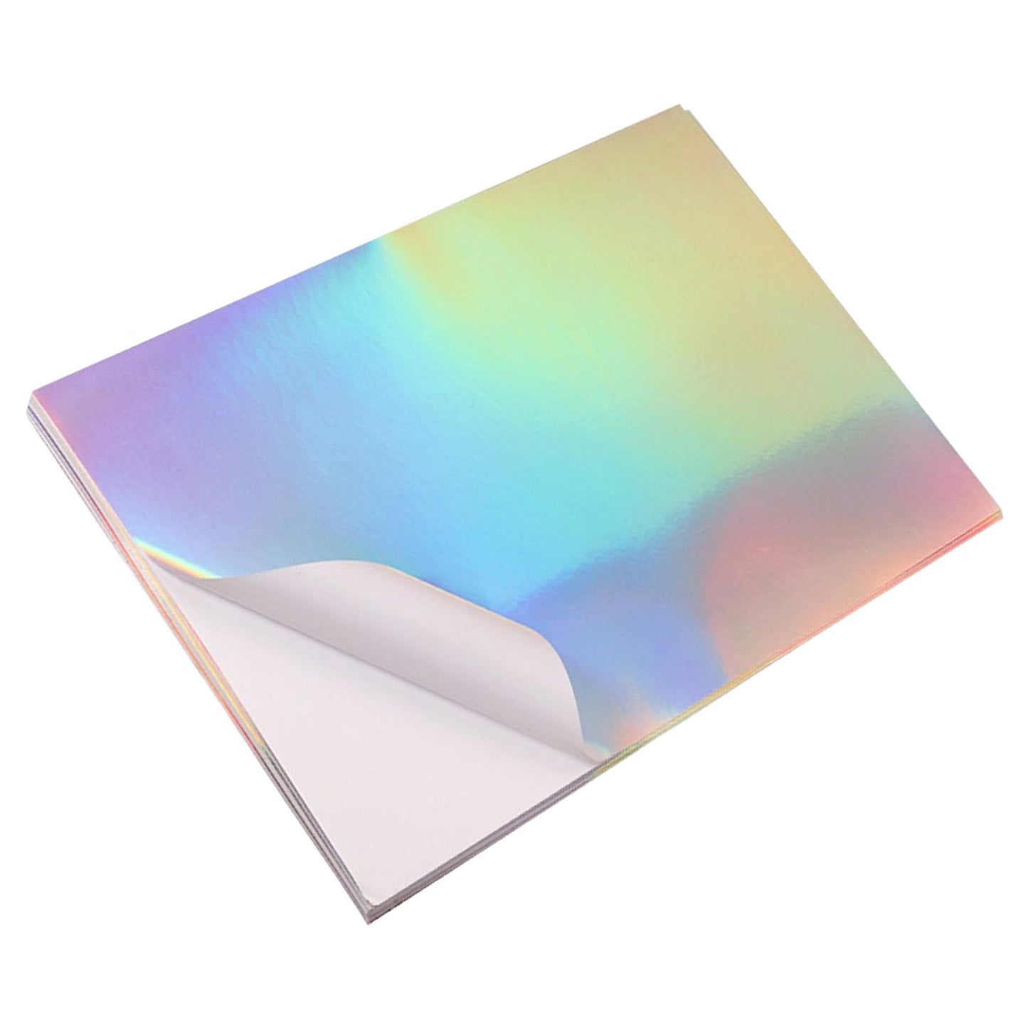 20 Sheets Holographic Sticker Paper Self Adhesive Glossy for Inkjet Printer
