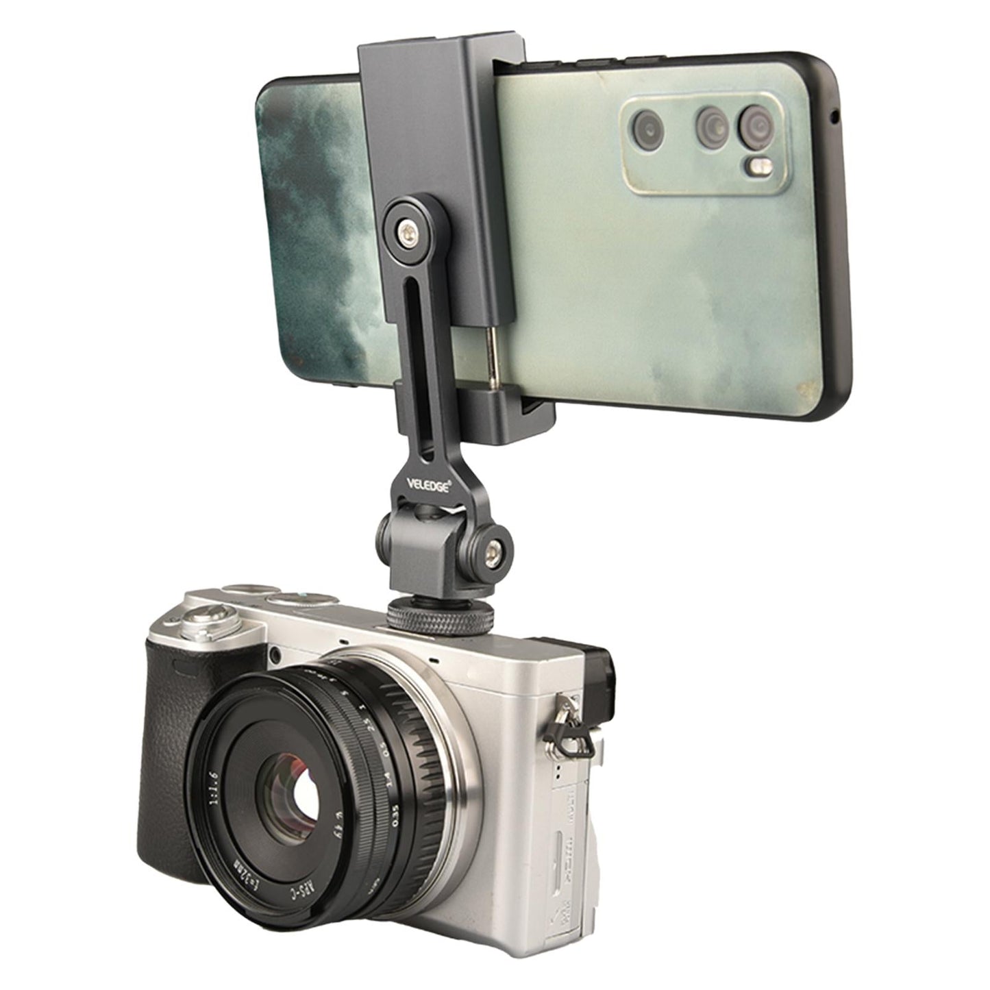 Phone Tripod Mount Adapter W Cold Shoe Mount Premium Flexible 360 Rotatable